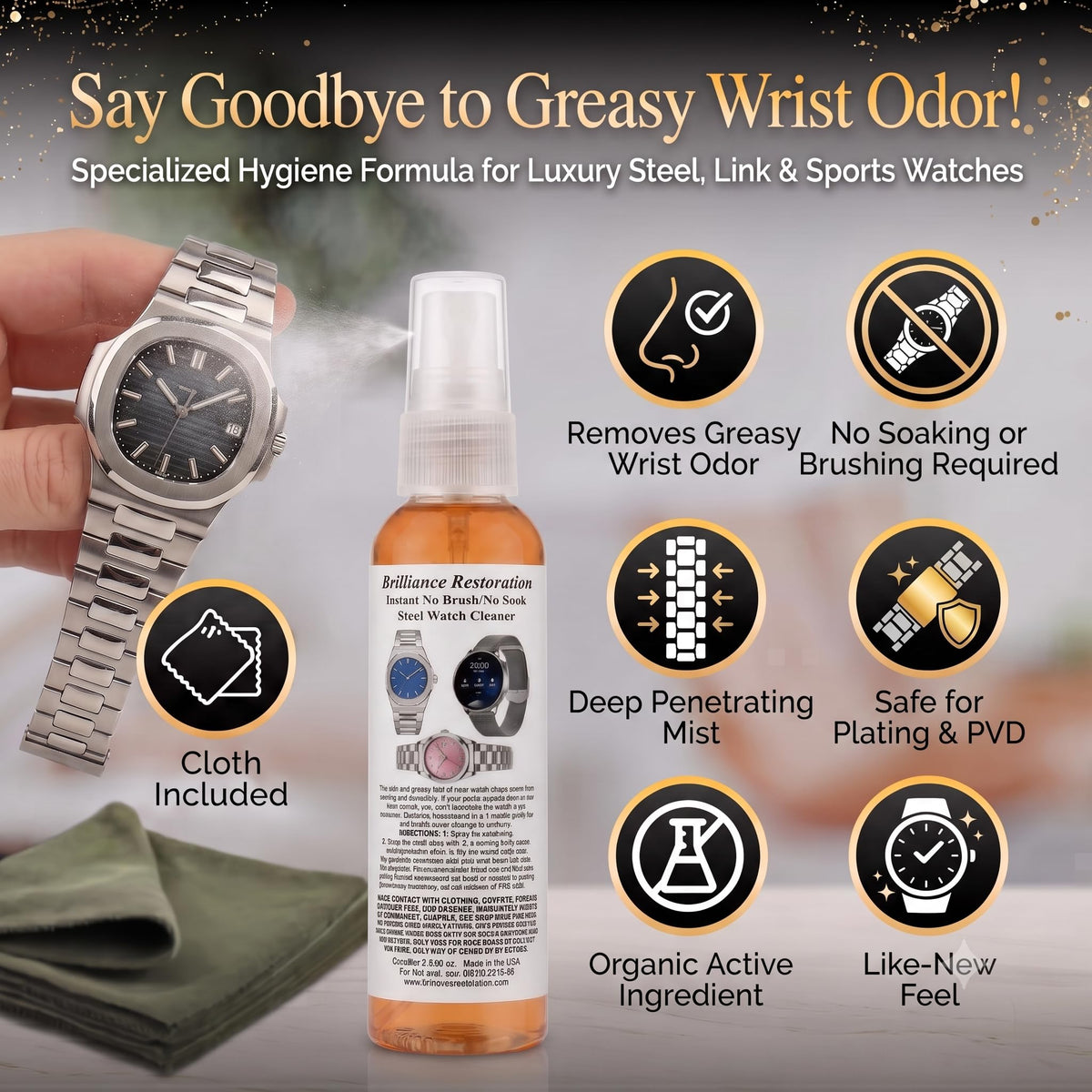Brilliance Restoration Watch cleaner and jewelry cleaner - iYGIENE Official Imagery - 5