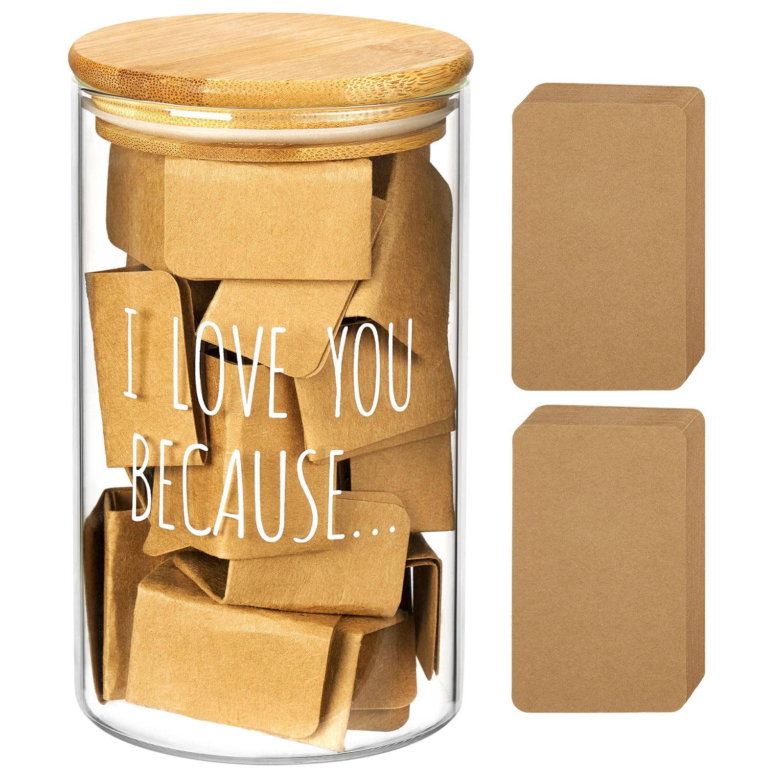 AW BRIDAL Reasons I Love You Memory Jar Gifts for Boyfriend Men - Product Imagery