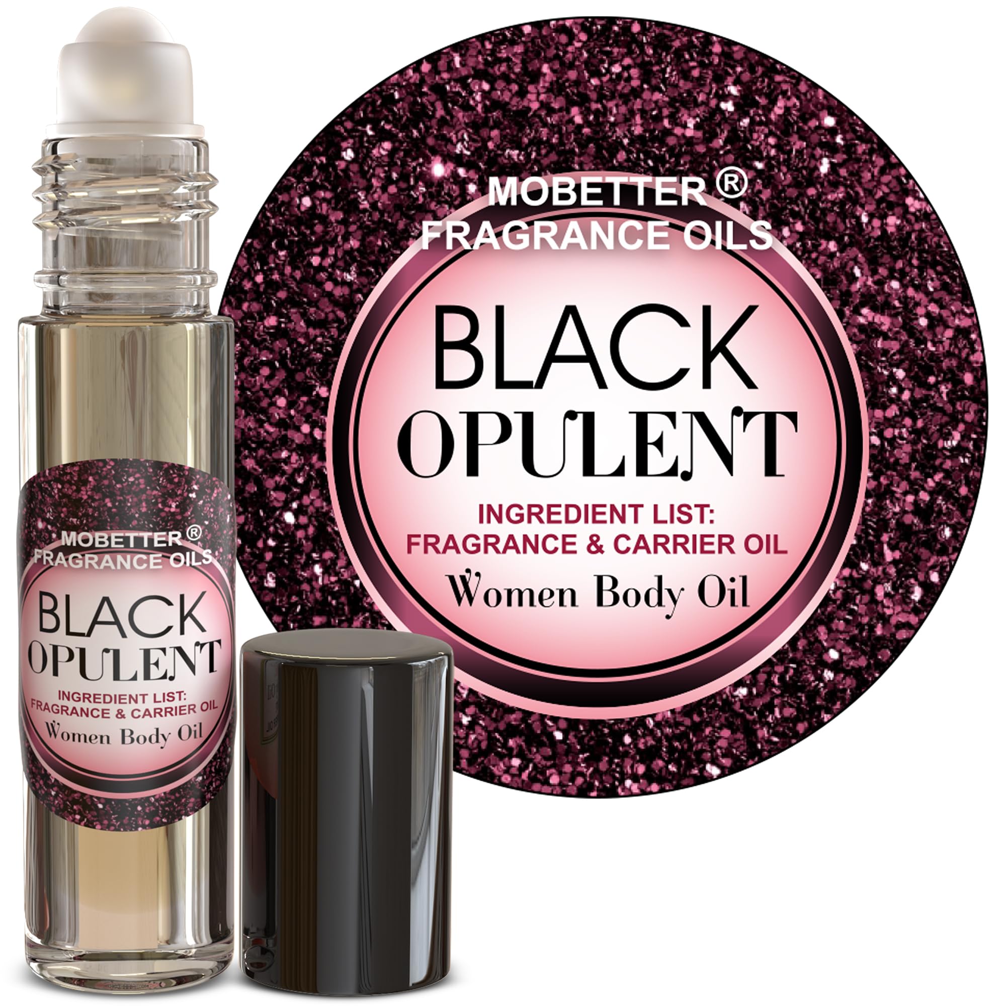 MOBETTER FRAGRANCE OILS Black Opulent Women Fragrance Body Oil - Product Imagery