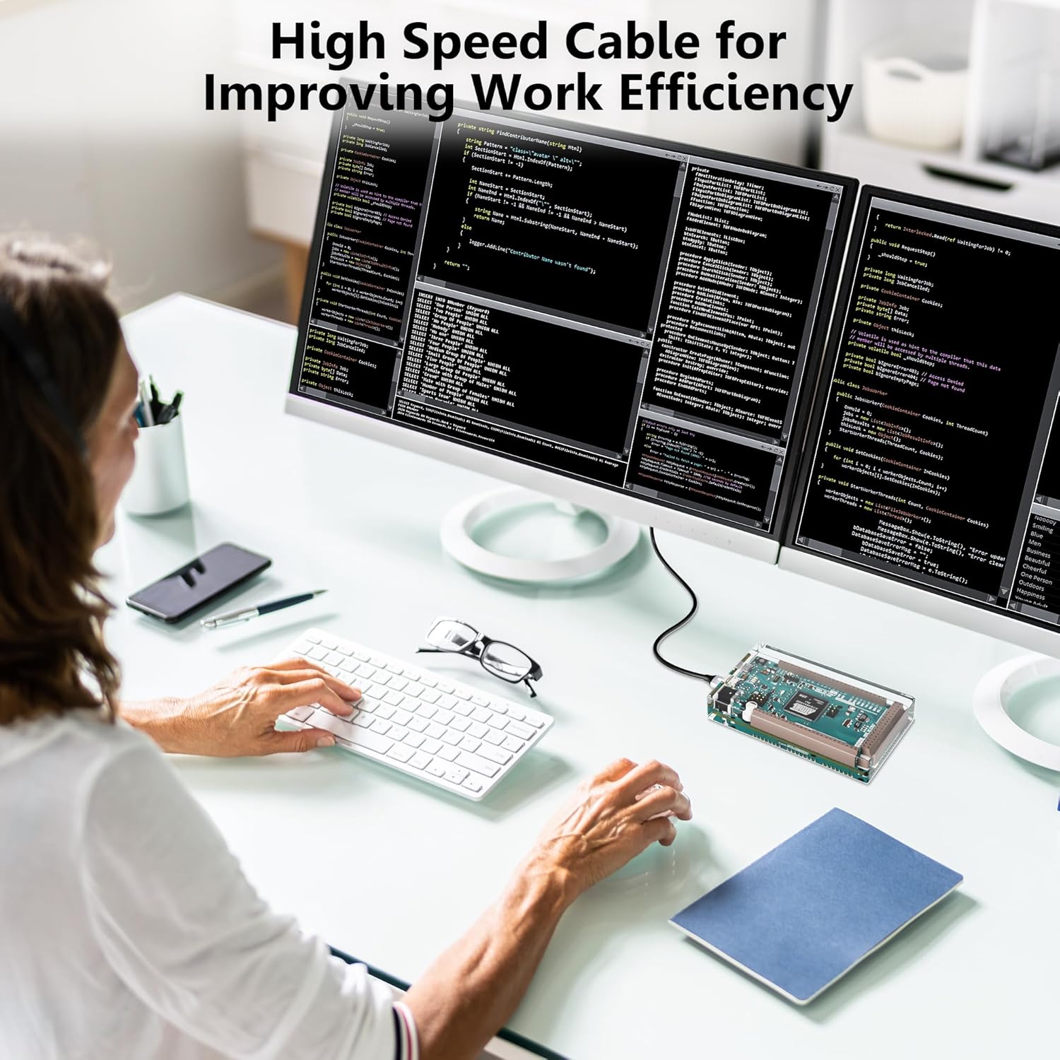 Conable HDMI to Mini HDMI cable, 20 ft, high-speed 2.0 cord, supports 4K@60Hz, bi-directional, durable and flexible for AV connections.