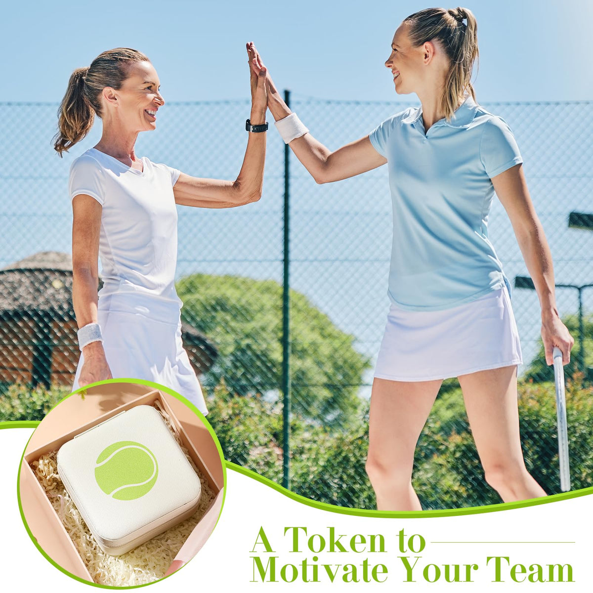 GlikCeil 12 Pcs Tennis Gifts for Team Bulk Tennis Jewelry - GlikCeil Official Imagery - 7