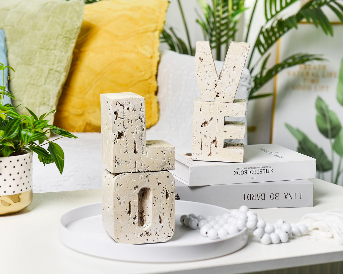 Book Ends Decorative with Love Design Small Farmhouse Heavy - Kakizzy Official Imagery - 8
