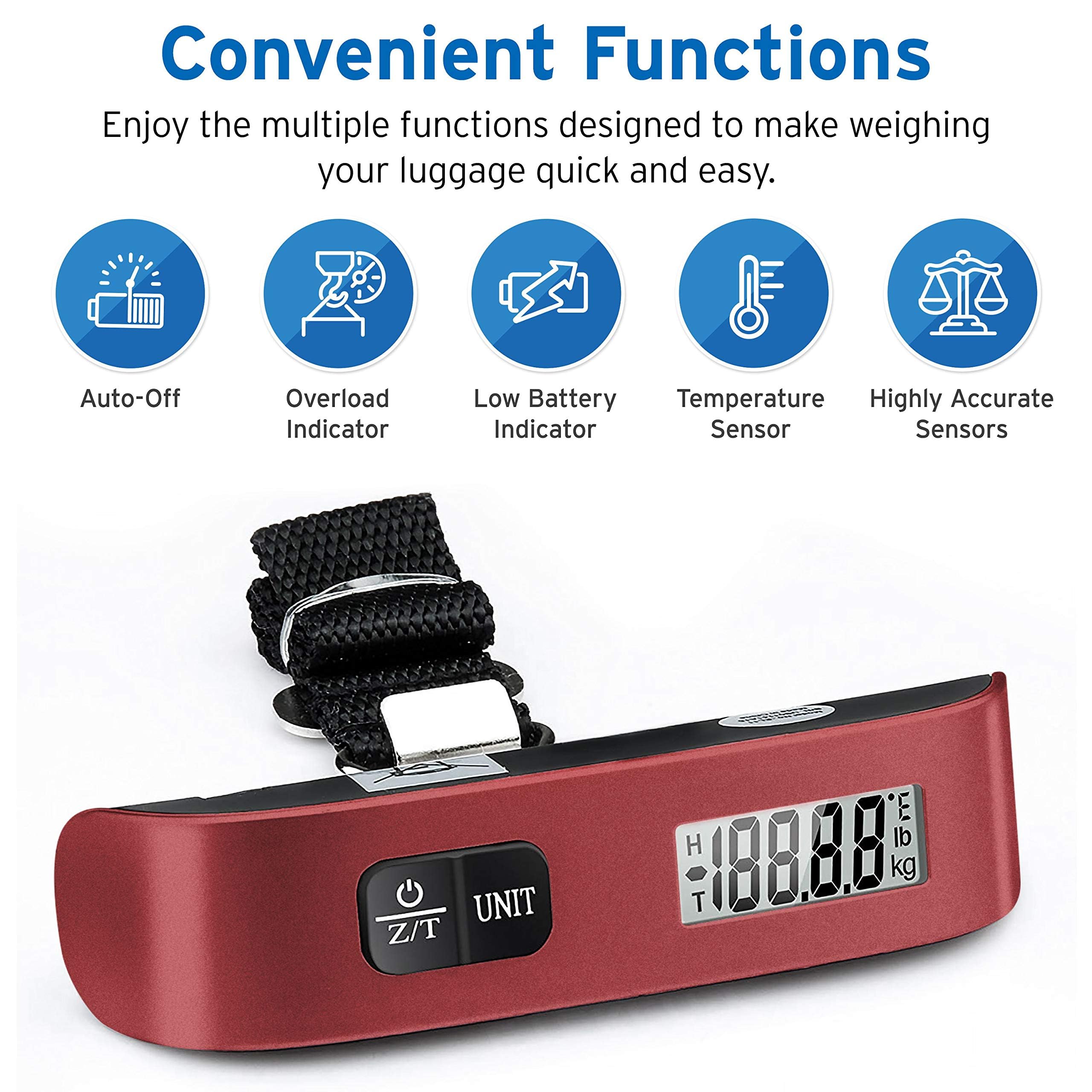 Etekcity Luggage Scale, Digital Weight Scales for Travel Accessor by Etekcity - Angle View 3