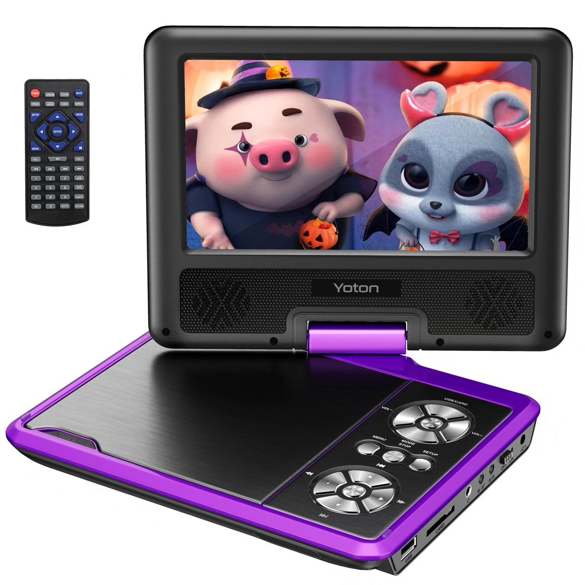 YOTON 9 5 Portable DVD Player 7 5 Swivel Screen Kids Car - YOTON Official Imagery - 1