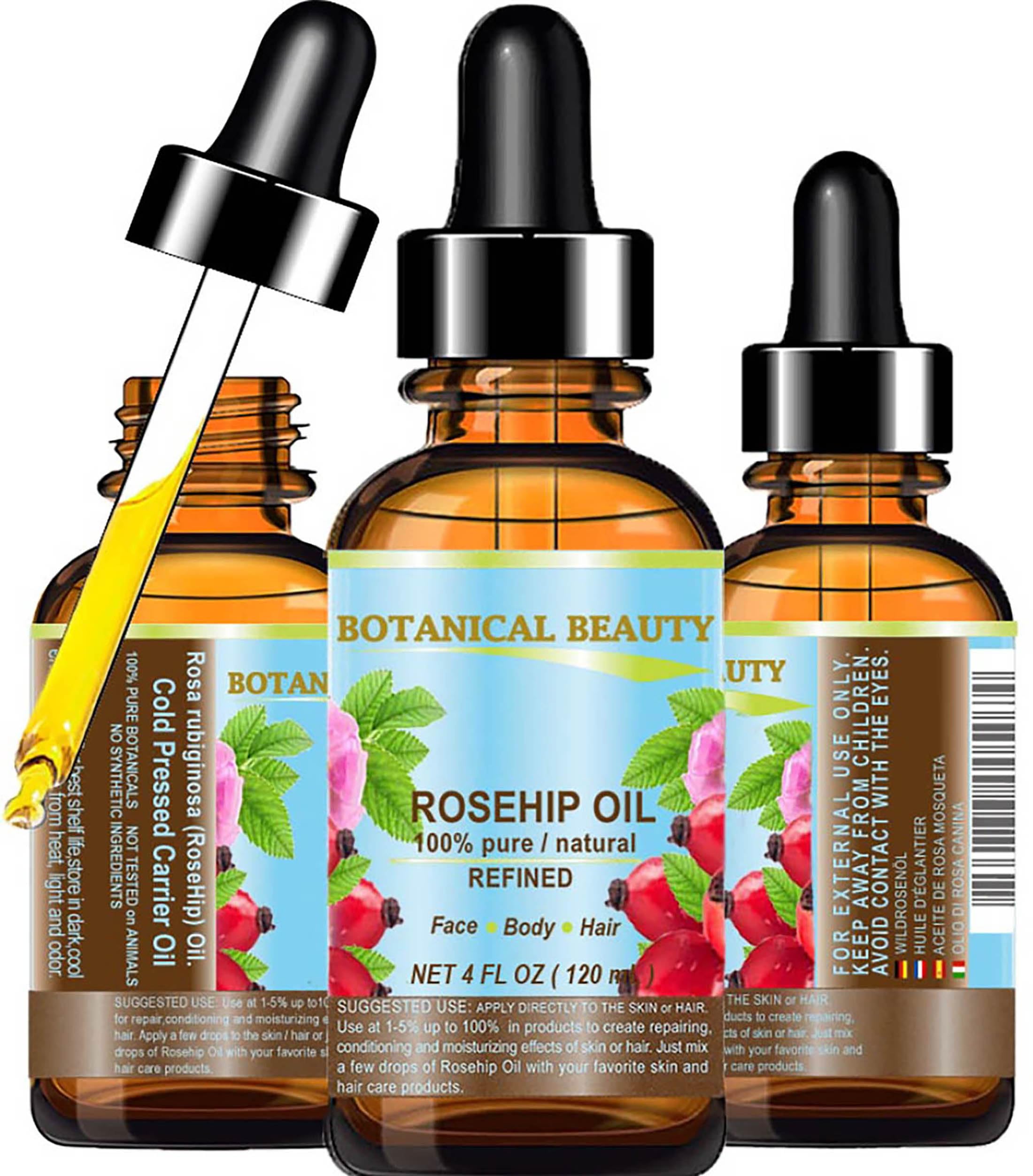 Botanical Beauty ROSEHIP SEED OIL 100% Pure Natural Refined - Botanical Beauty