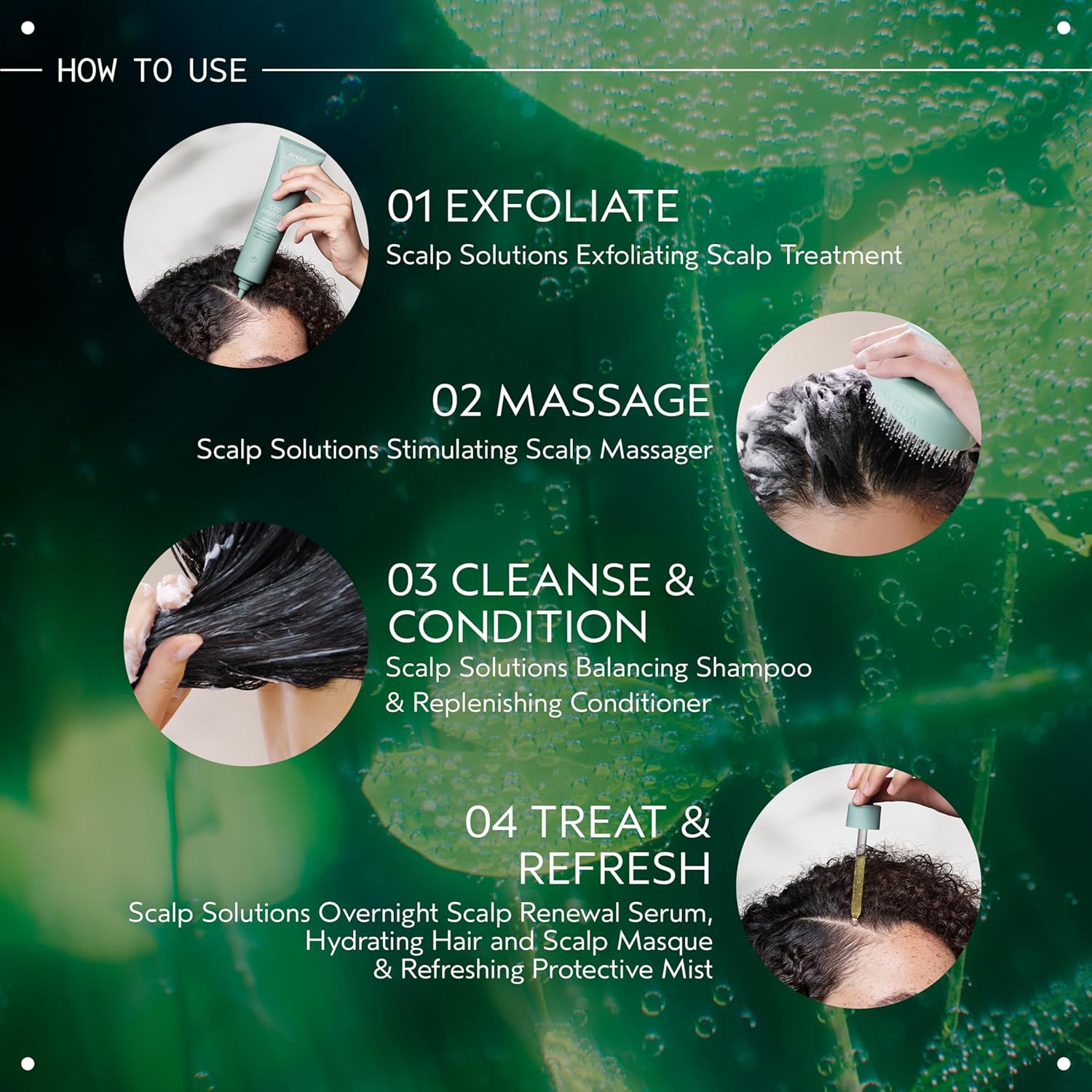 Elefair Aveda Scalp Solutions Stimulating Scalp Massager with exfoliating bristles for scalp stimulation and cleansing.