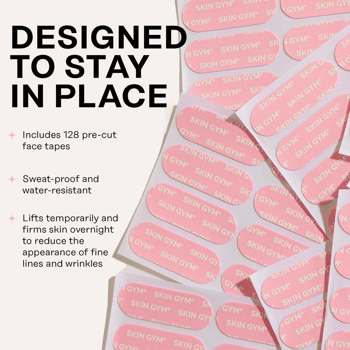 SKIN GYM Face Tape Wrinkle Patches for Forehead Smile Lines - SKIN GYM Official Imagery - 5