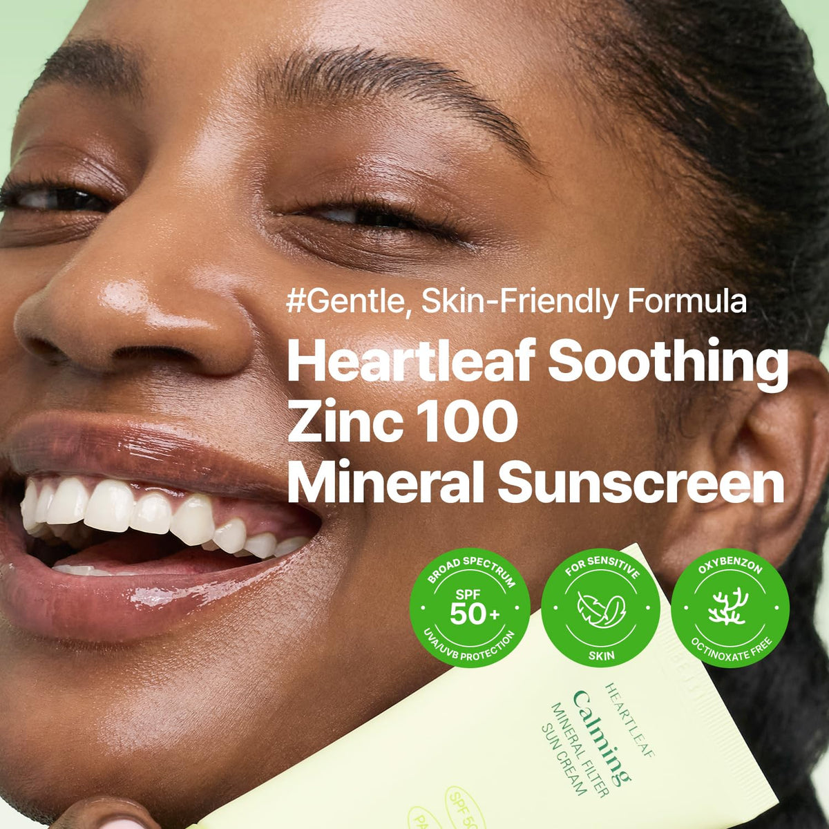 GOODAL Heartleaf Soothing Zinc 100 Mineral Sunscreen SPF 50 - GOODAL Official Imagery - 3