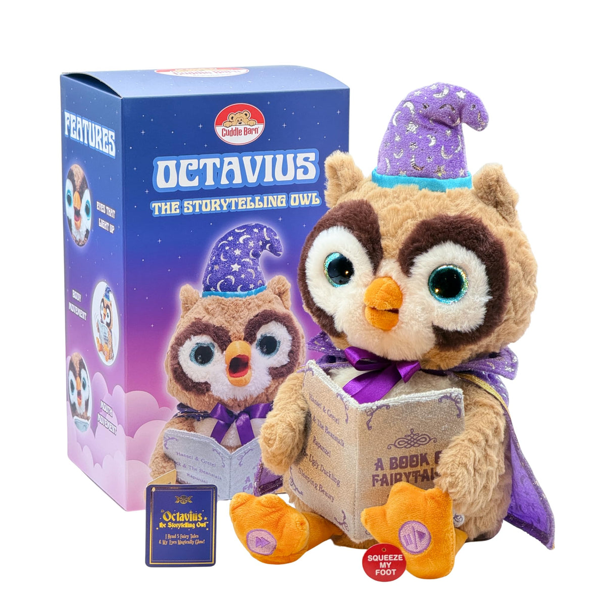 Cuddle Barn Octavius Animated Plush Owl Talks Tells 5 Fairy - Cuddle Barn Official Imagery - 8
