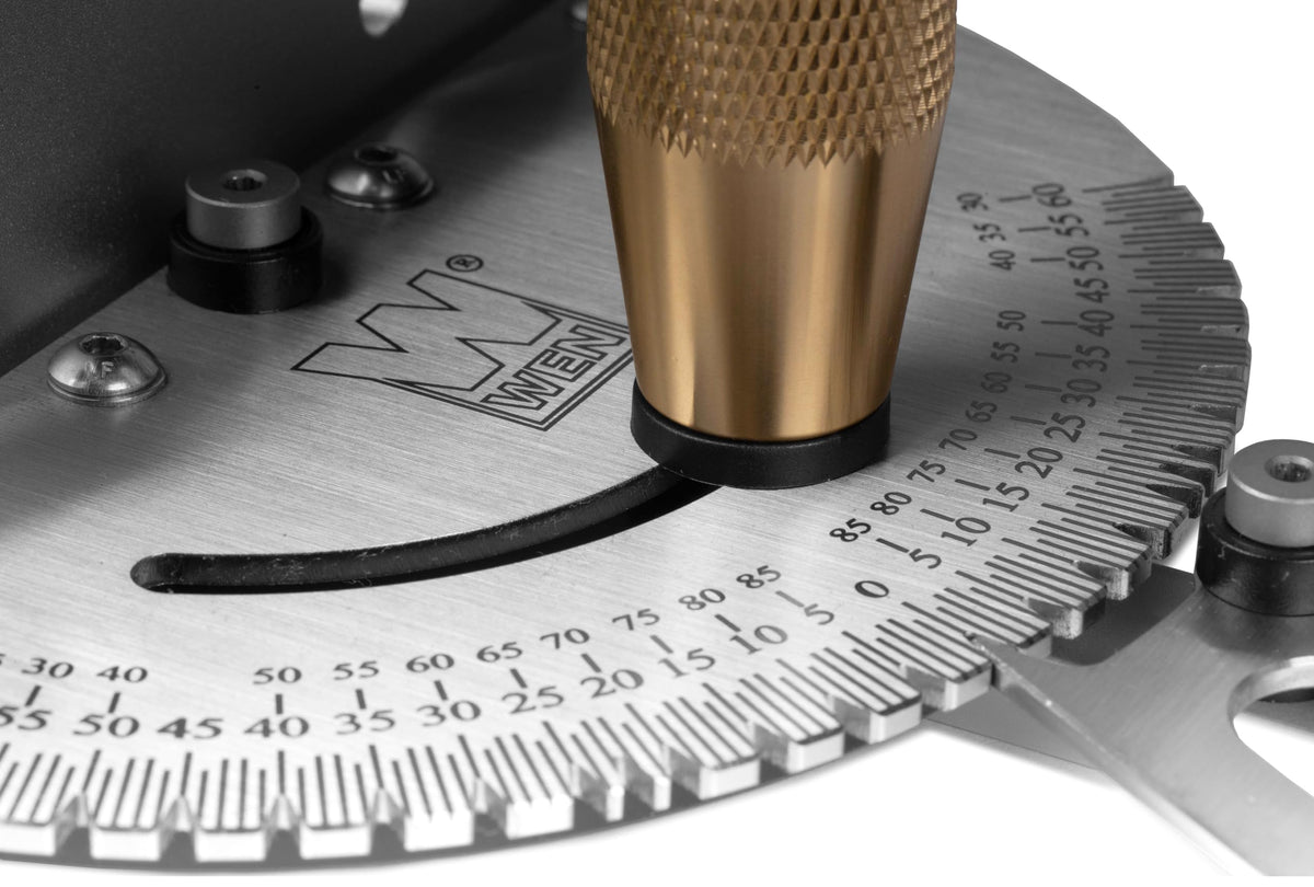 WEN Steel and Brass Premium Miter Gauge 27 Angle Stops for - WEN Official Imagery - 4