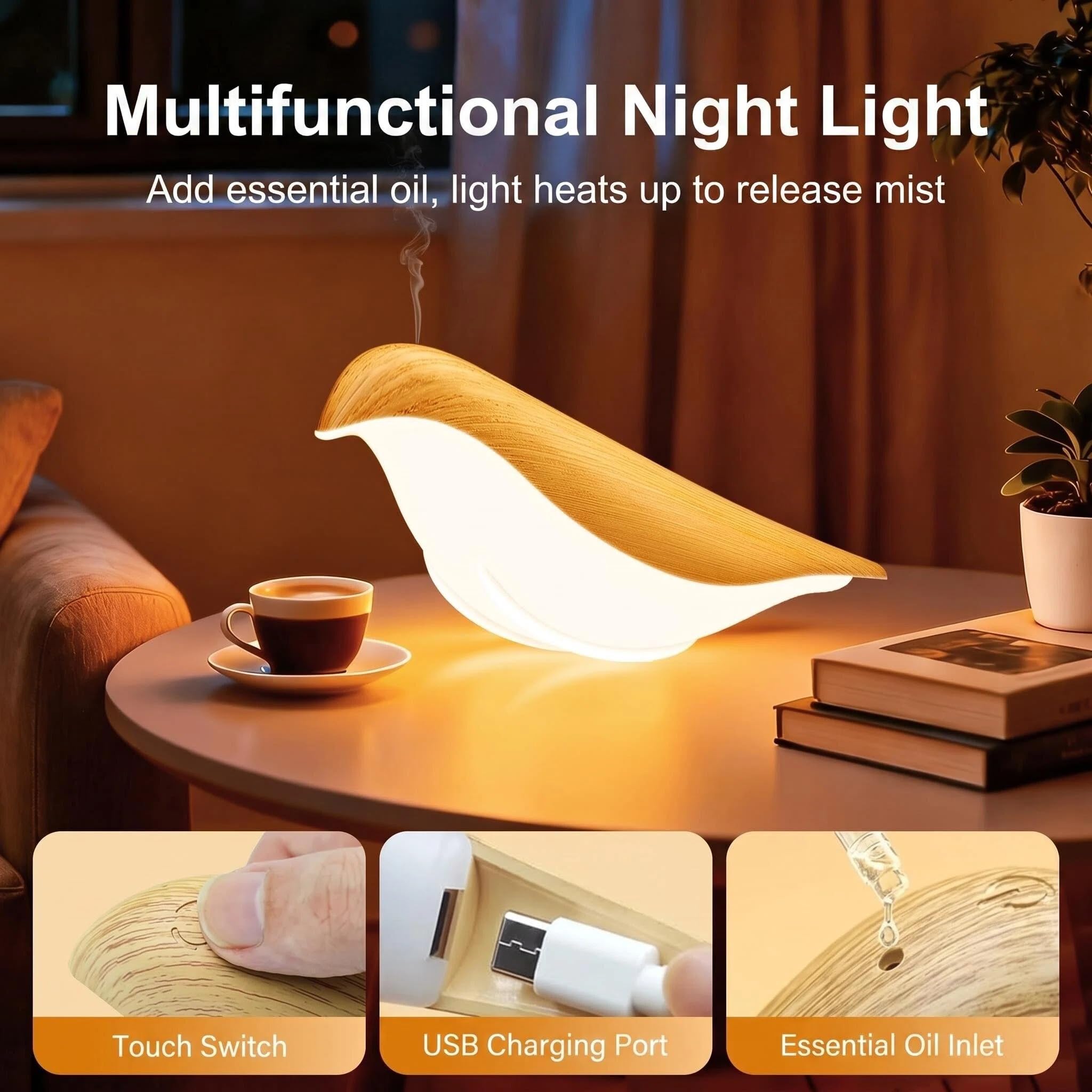 Xhope4u Cordless Bird Lamp,Touch Desk Lamp - View 4