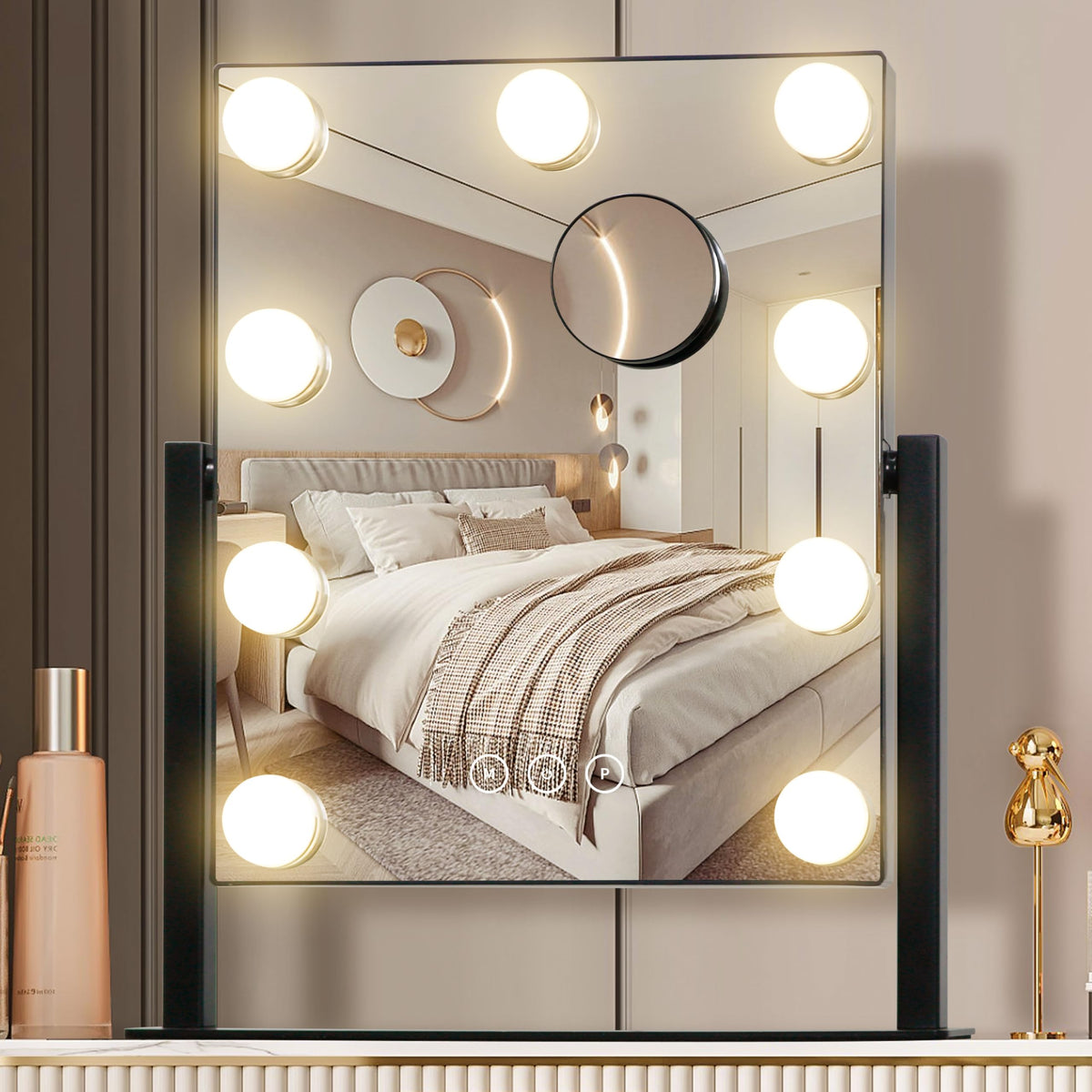 Vanity Mirror with Lights Makeup Mirror with Lights with 9 - NUSVAN Official Imagery - 1
