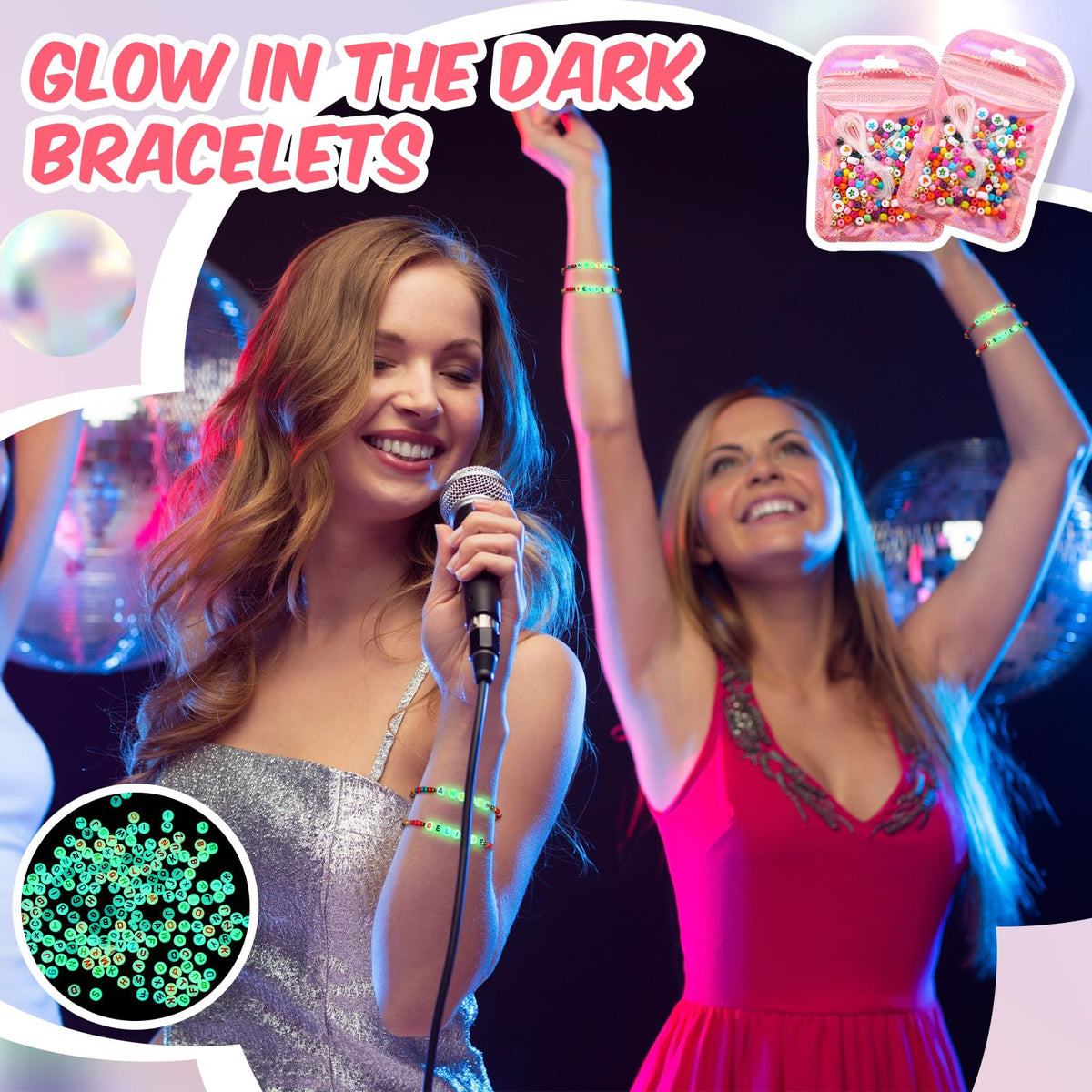 Kenning 24 Set Friendship Bracelet Making Kit Glow in The - Kenning Official Imagery - 6