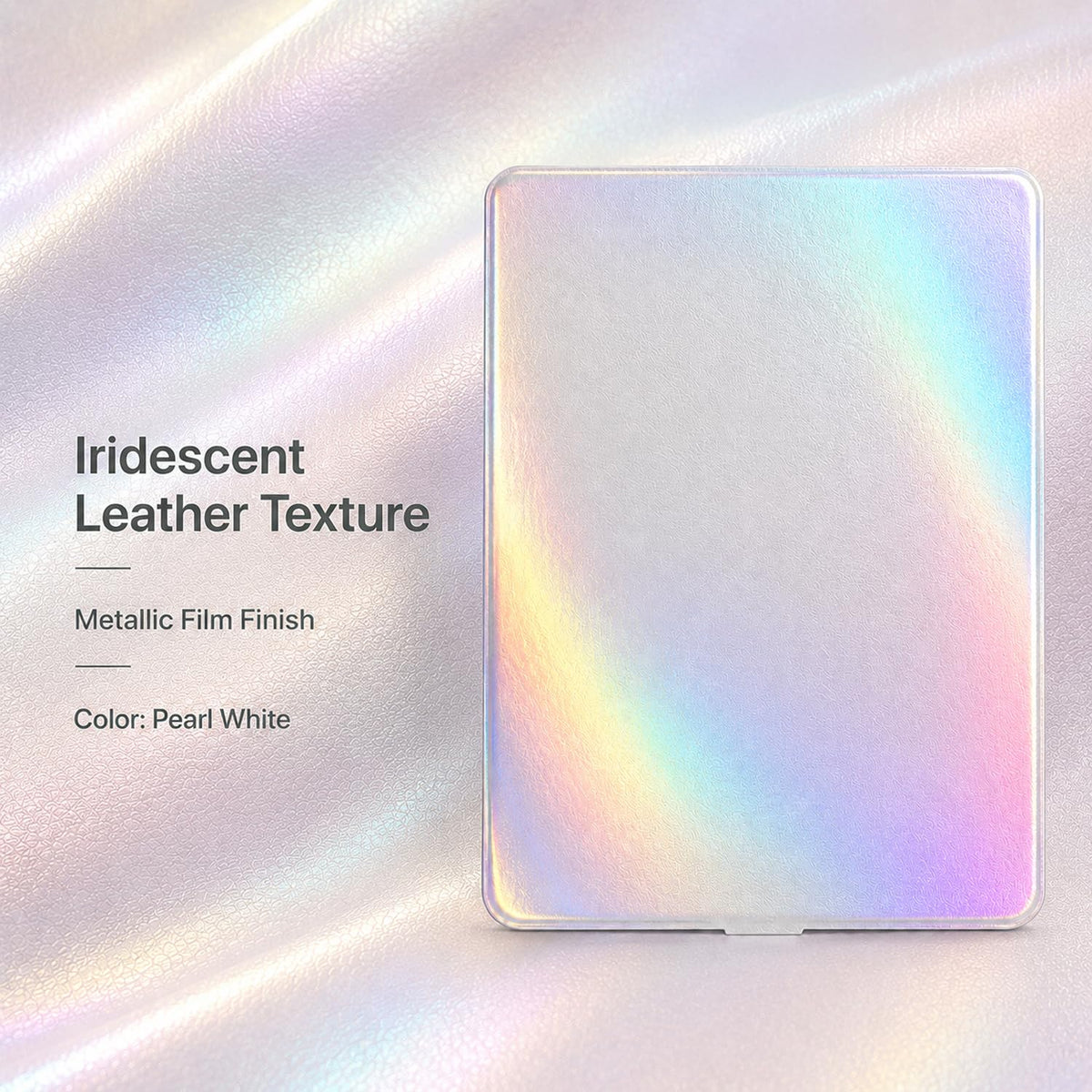 HUGOAI Travel Makeup Mirror with Lights Iridescent Pearl - HUGOAI Official Imagery - 4