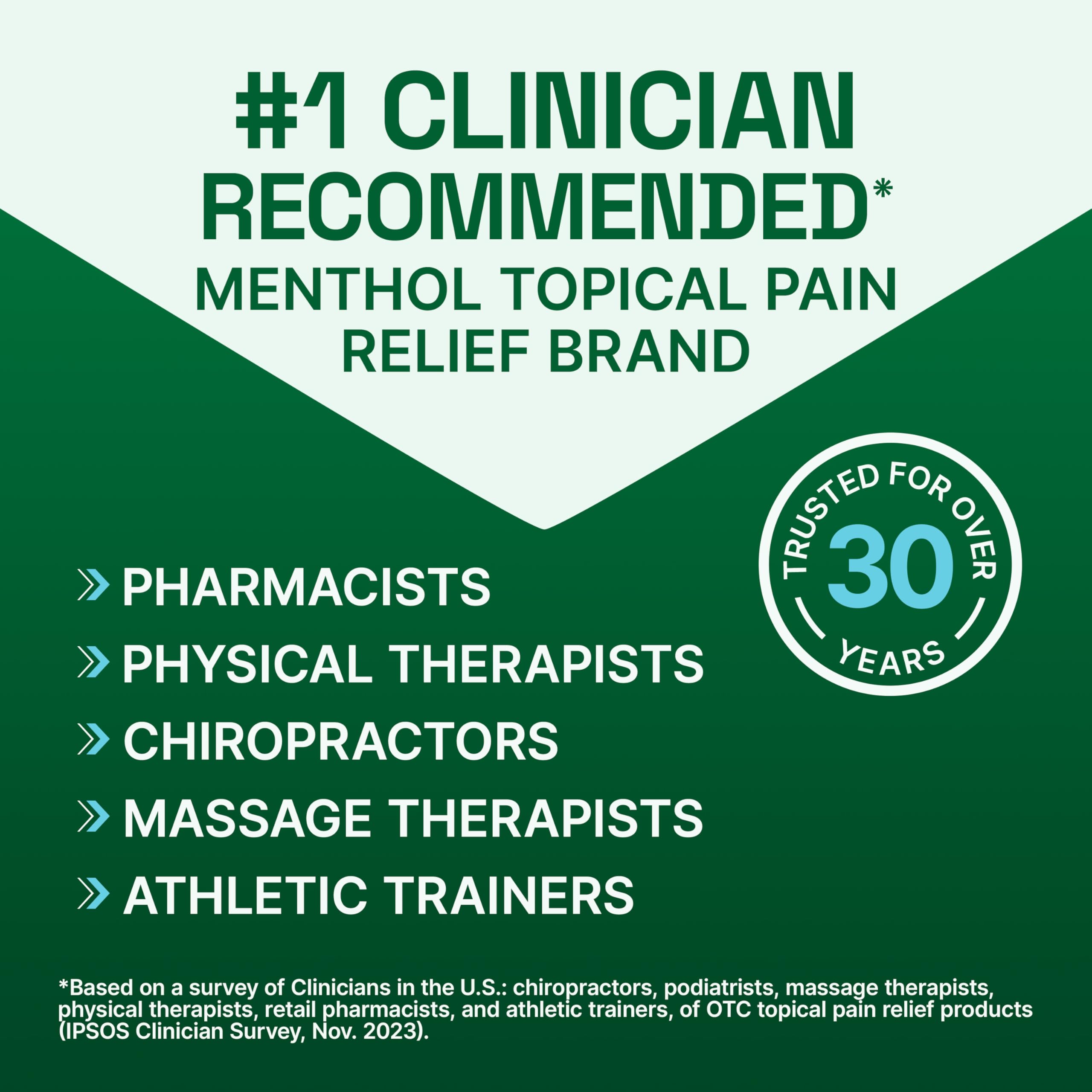 Biofreeze Pain Relief Cream for Knee, Neck, Hip, Joint, Shoulder, & Simple Backache, Arthritis Pain Reliever, Sore Muscle Relief, Cooling Menthol Pain Cream, 3 Oz