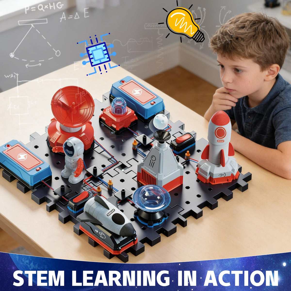 STEM Circuit Kit for Kids Ages 6 35 PCS Electronics Set with - AUQBYRD Official Imagery - 5