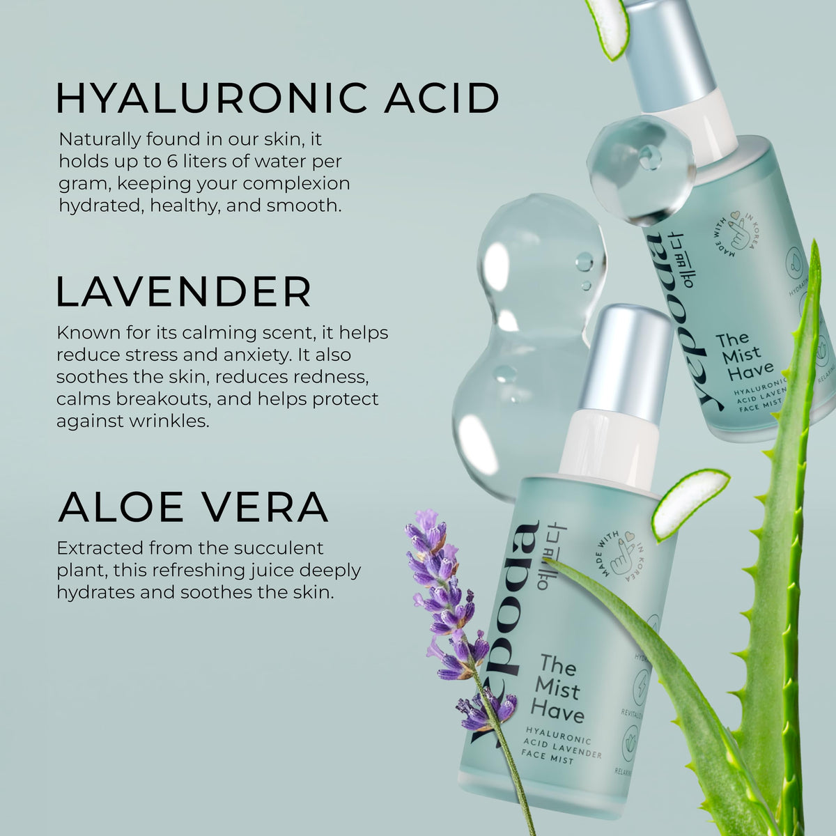 Yepoda The Mist Have Hydrating Toner Face Mist Deeply - Yepoda Official Imagery - 5