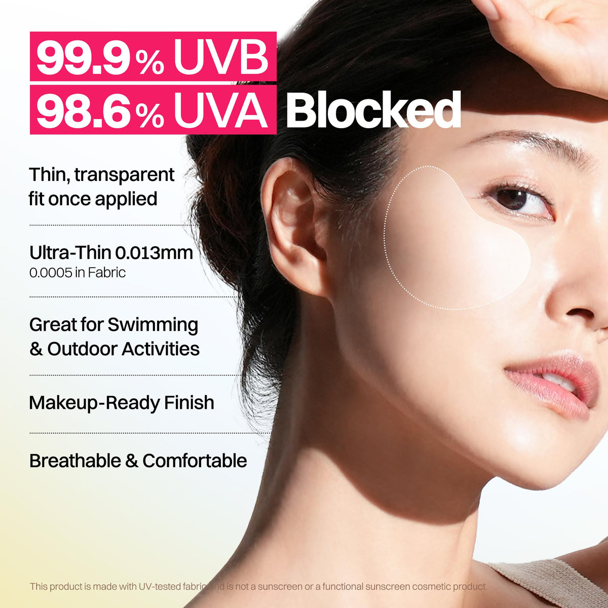 FRANZ Invisible UV Sun Patches for Face UPF 50 Golf - FRANZ Official Imagery - 4