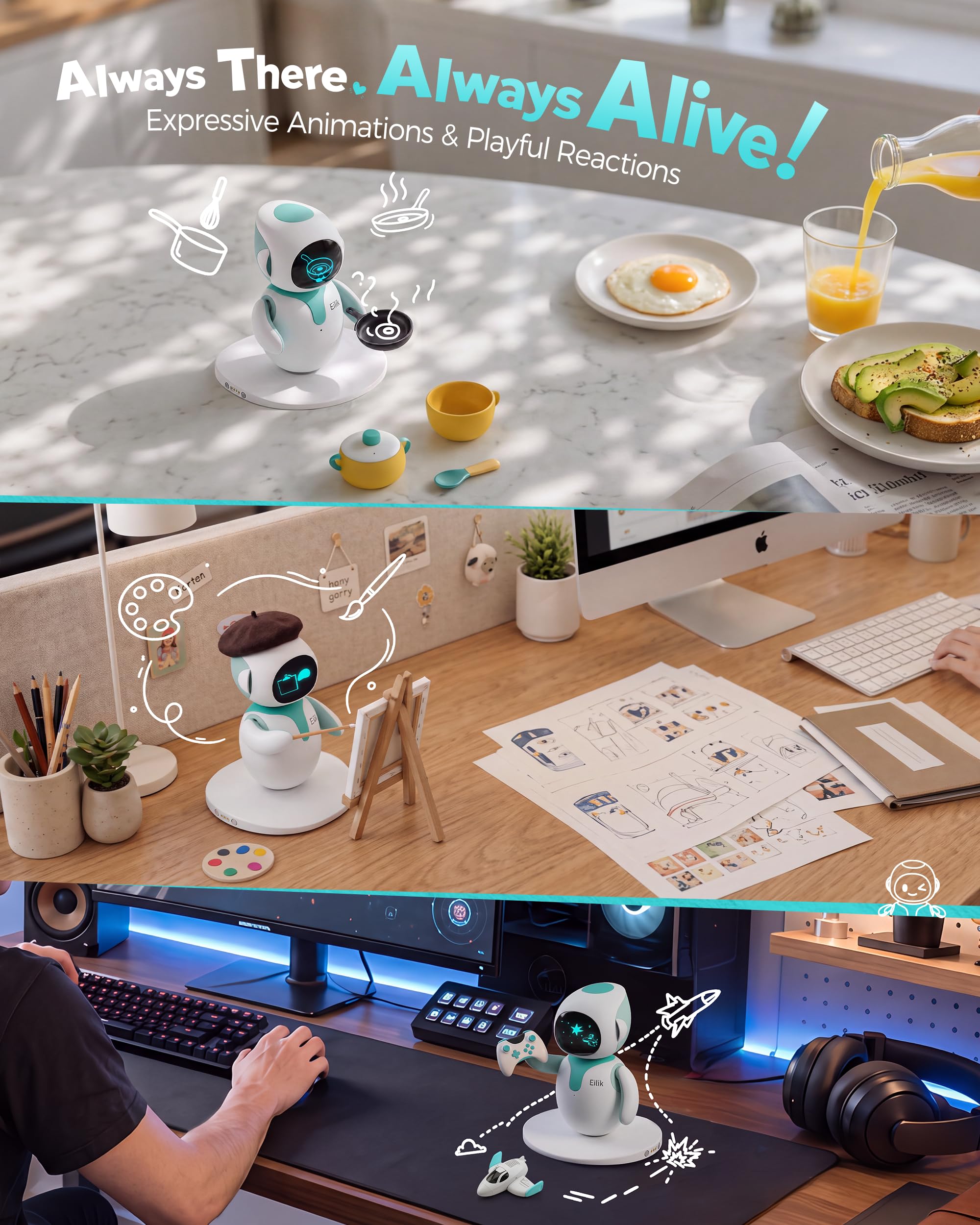 ENERGIZE LAB Eilik –Your Desktop Companion Full of Personality wi - ENERGIZE LAB Official Product View 5