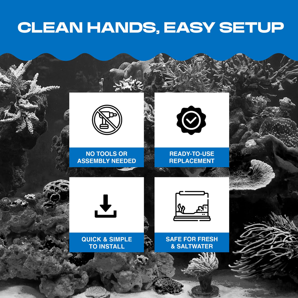 Penn Plax Cascade 300 GPH Hang On Filter Replacement Media 3 - Penn-Plax Official Imagery - 6