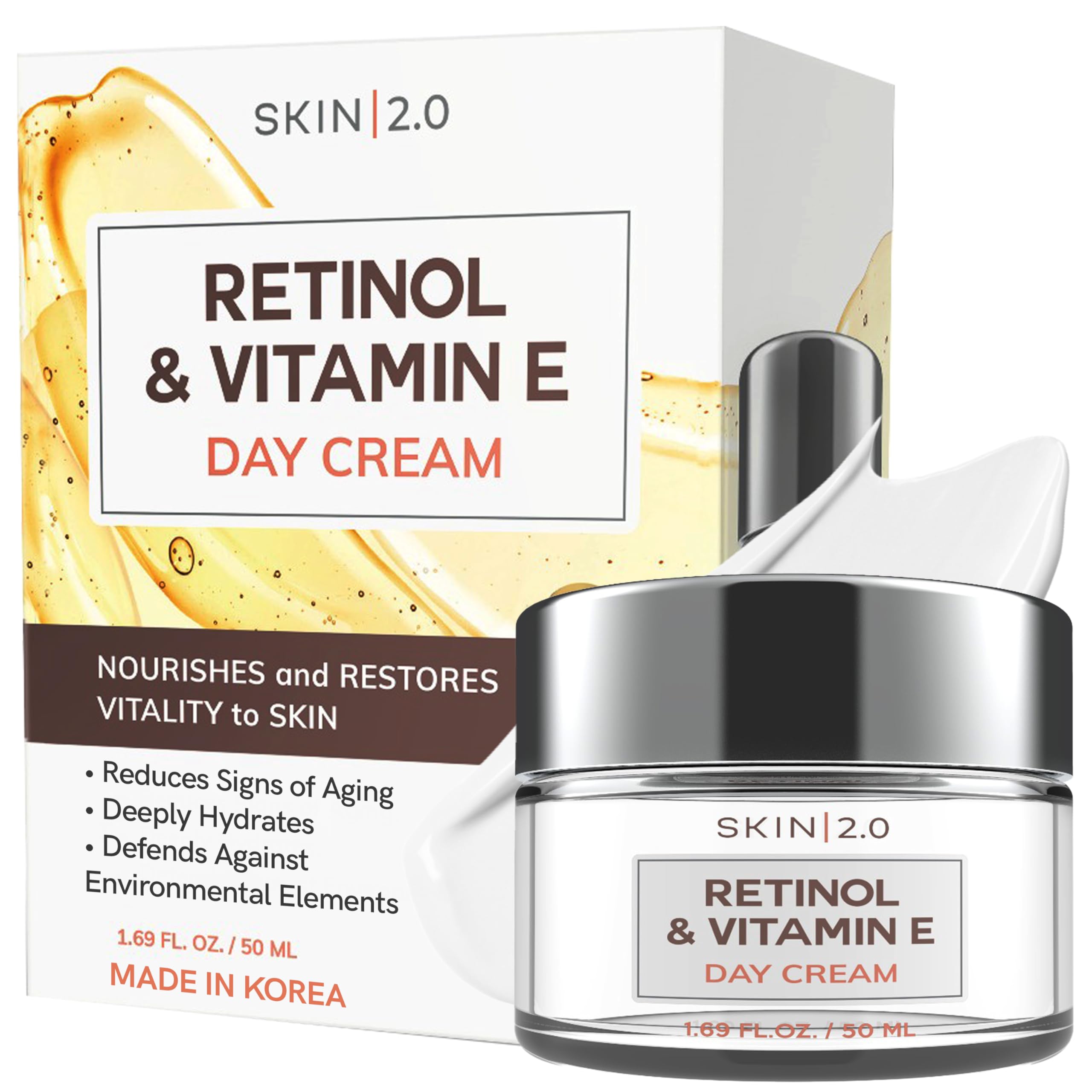 Skin 2.0 Vitamin C &amp; Collagen Face Moisturizer – Anti Aging - Skin 2.0