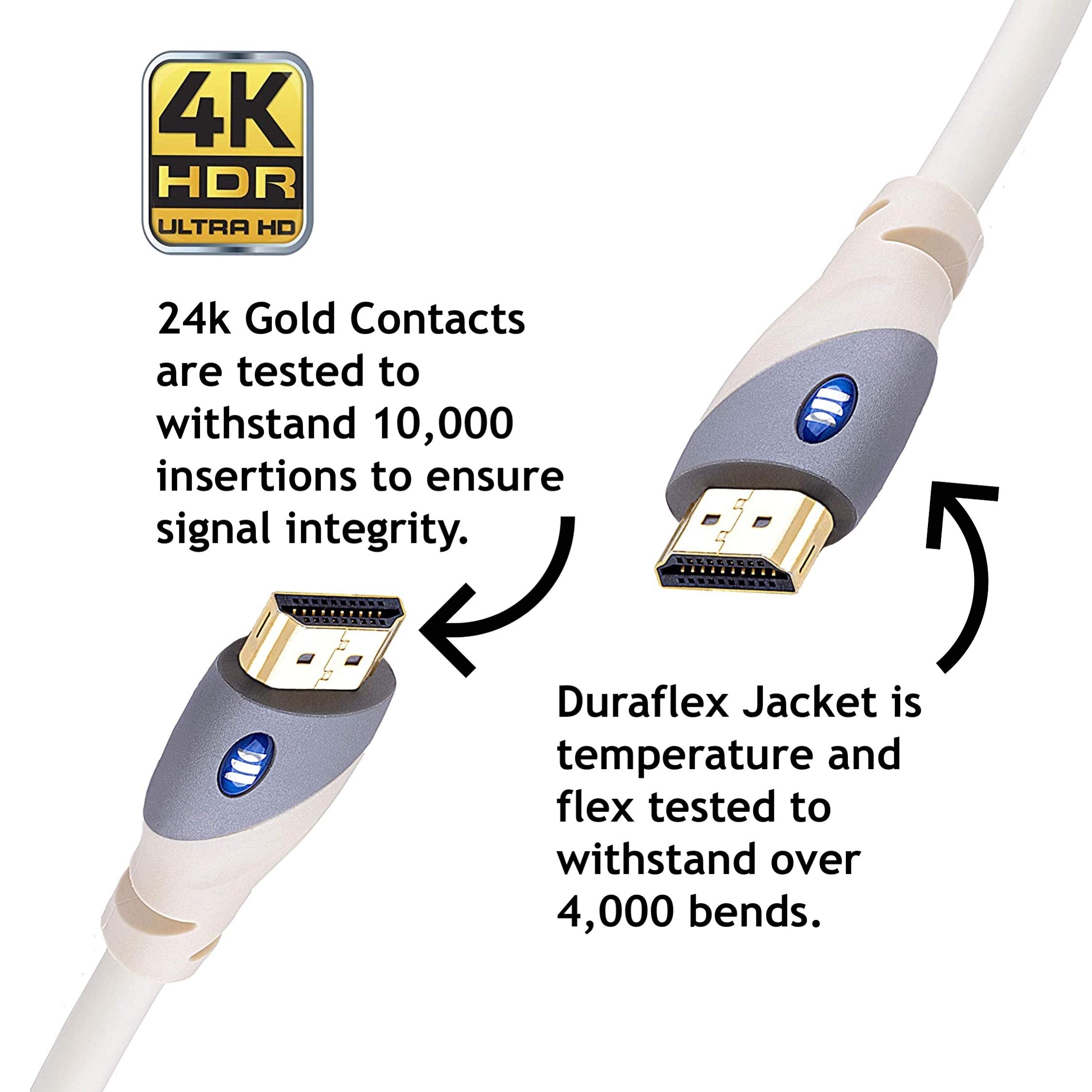 Monster HDMI Cable 4k Ultra HD with Ethernet - Corrosion-Resistan by Monster - Angle View 4