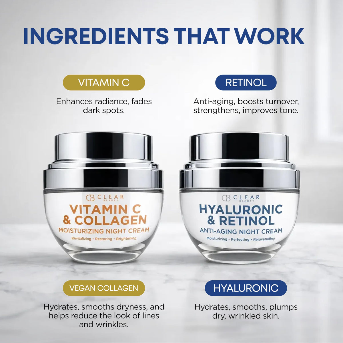Clear Beauty Face Moisturizer Cream Value Set Dermatologist - Clear Beauty Official Imagery - 4