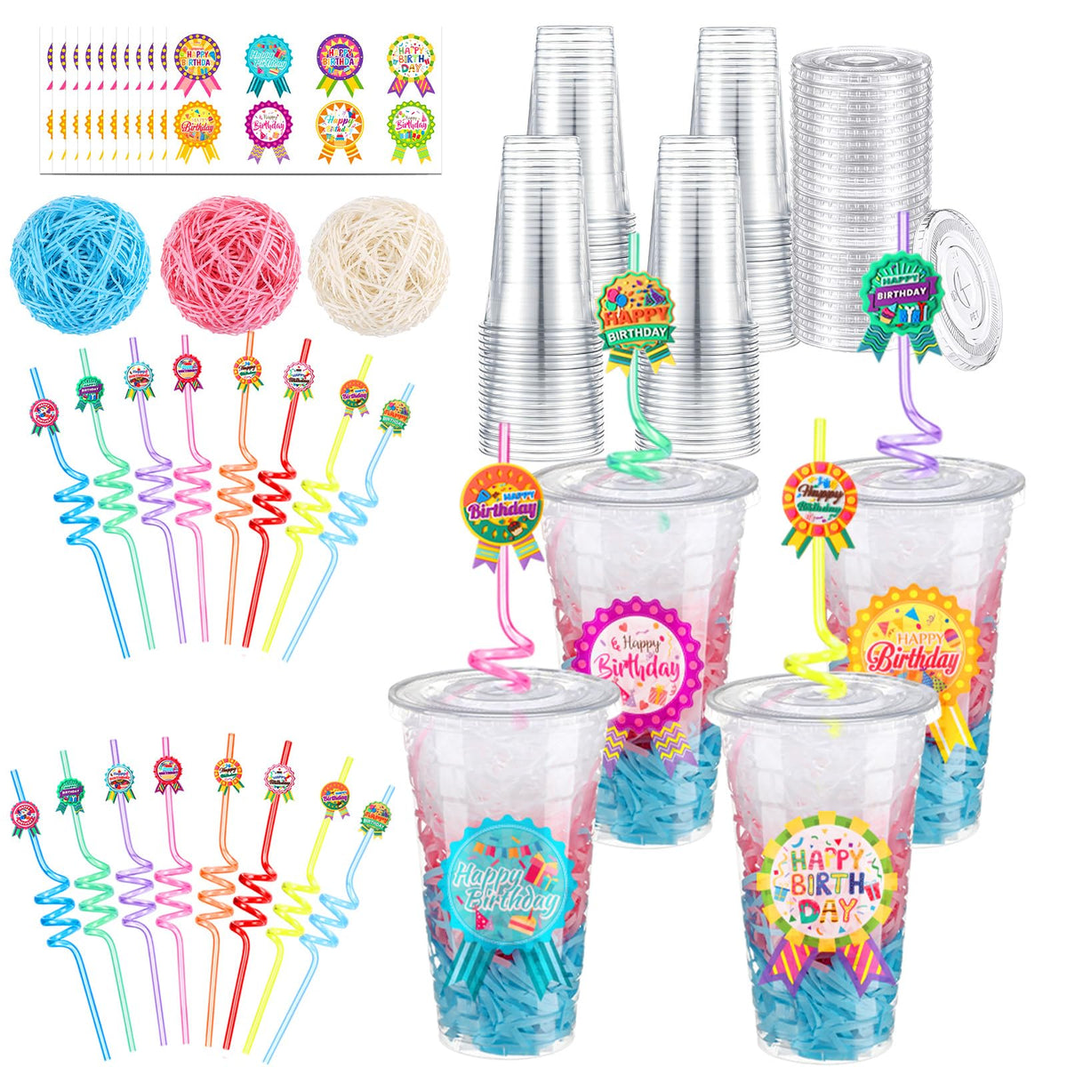 Maxdot 24 Sets Birthday Cups for Classroom Happy Birthdays - Maxdot Official Imagery - 1