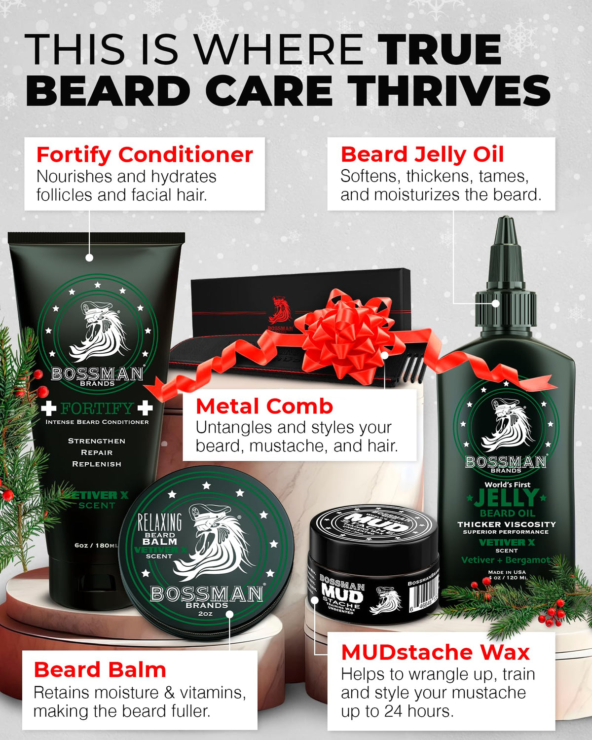 Bossman Complete Beard Kit for Men - Bossman Official Imagery - 3