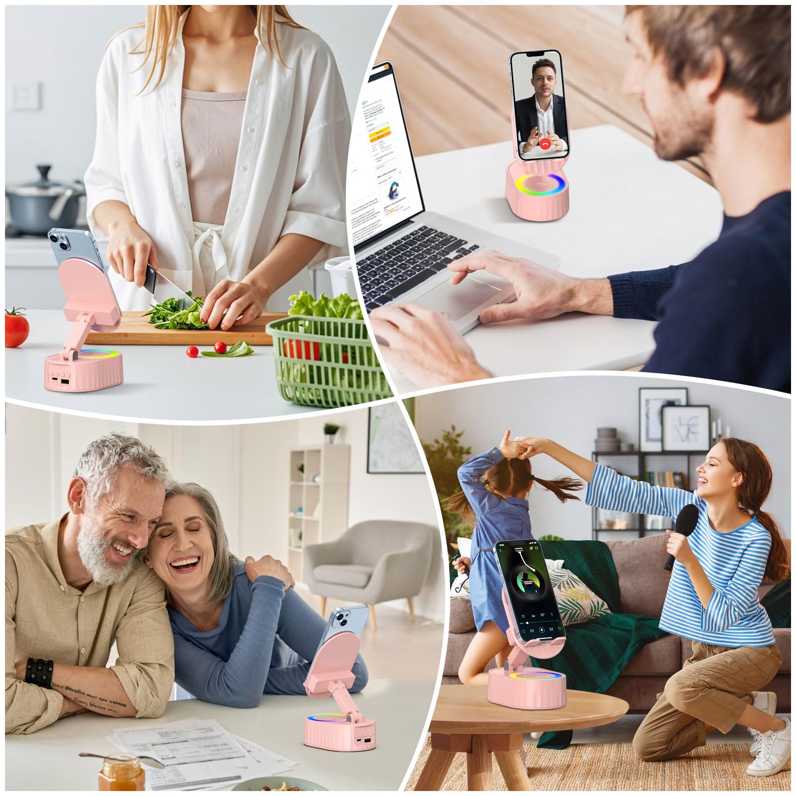 AKLLCCR Wireless Induction Bluetooth Speaker by AKLLCCR - Angle View 6