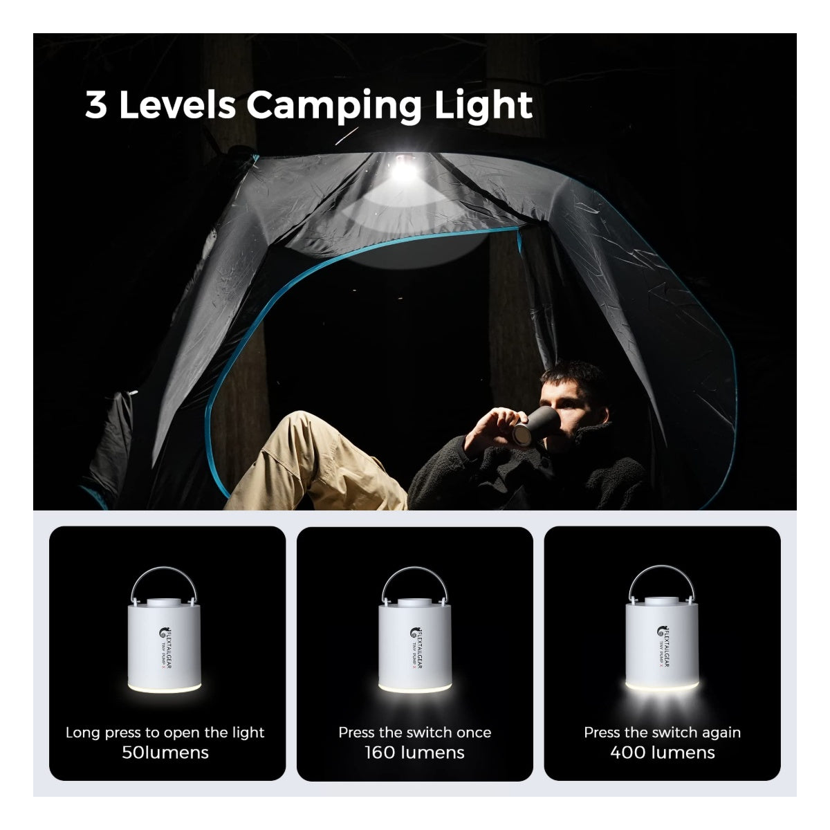 FLEXTAILGEAR Tiny Pump X Portable Air Pump+ Campin - View 5