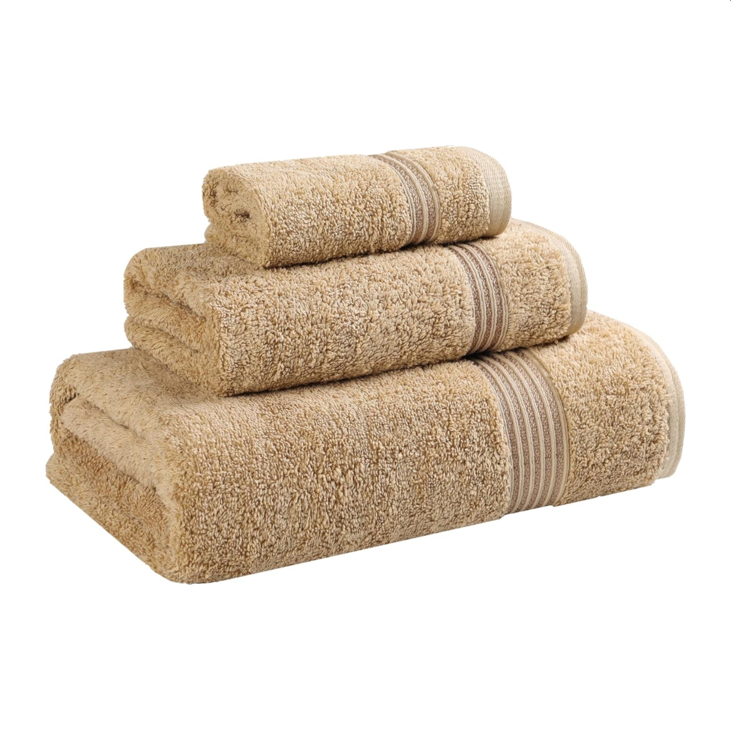 Superior Egyptian Cotton 3-Piece Towel Set Basic Towels For Bathroom Home Decor