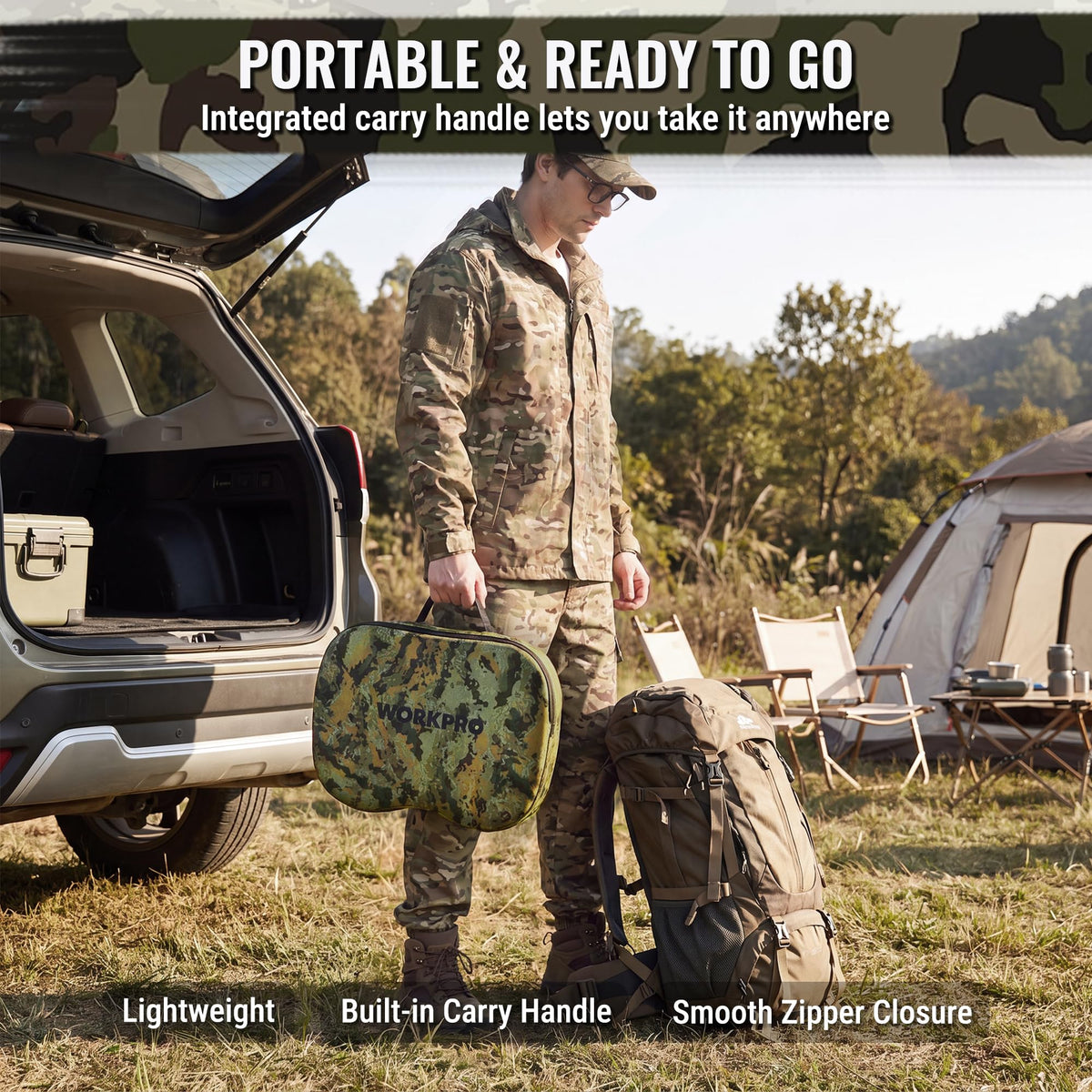 WORKPRO Hunting Seat Cushion Outdoor Seat Pad Camouflage - WORKPRO Official Imagery - 7