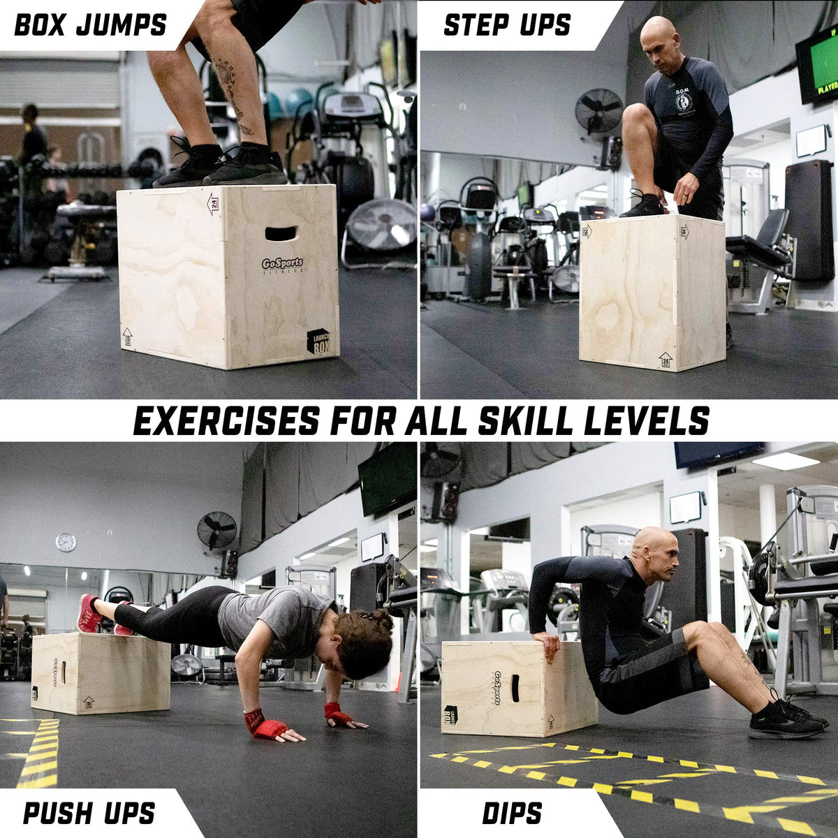 GoSports Fitness 3 in 1 Plyo Jump Box - Premium Selection Official Imagery - 4