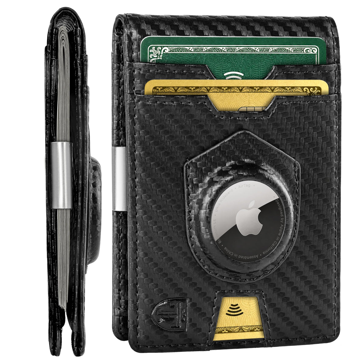 TRAVANDO Money Clip Wallet with AirTag Pocket - TRAVANDO Official Imagery - 1