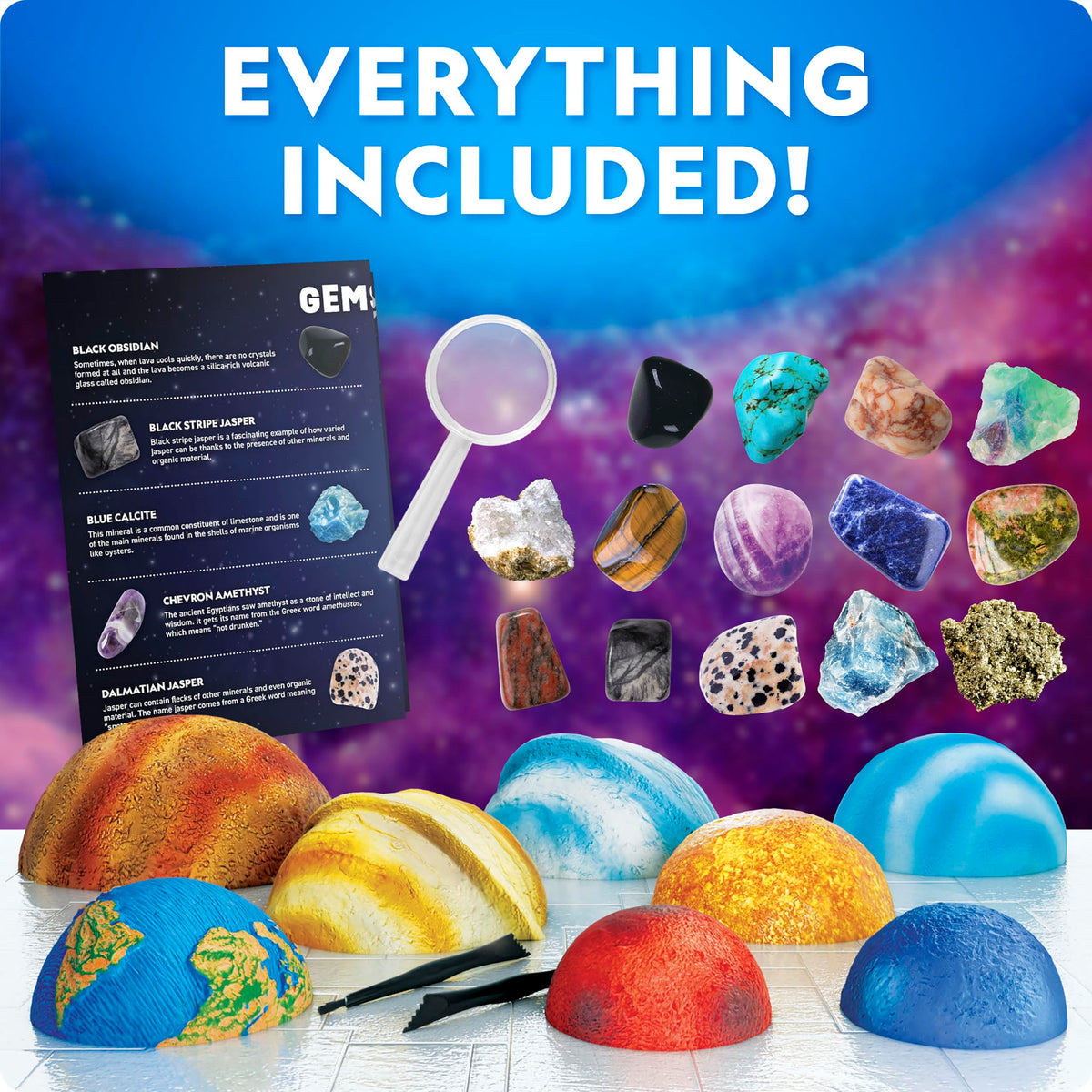 National Geographic Space Gemstone Dig Kit with 16 Real - Blue Marble Official Imagery - 6