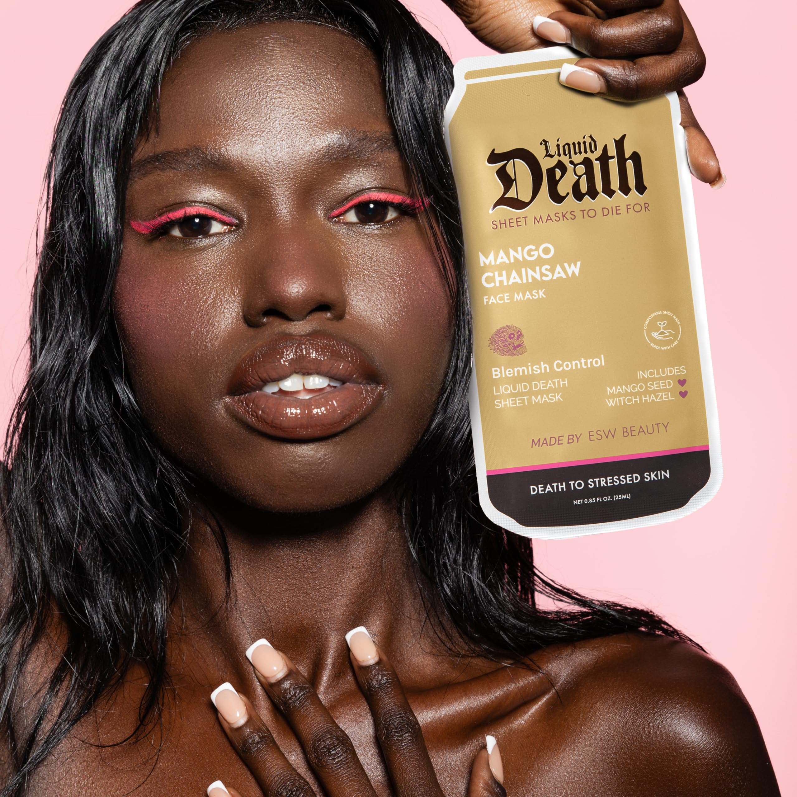 ESW Beauty Liquid Death x Mango Chainsaw Revitalizing Face - ESW Beauty Official Product Imagery - 4