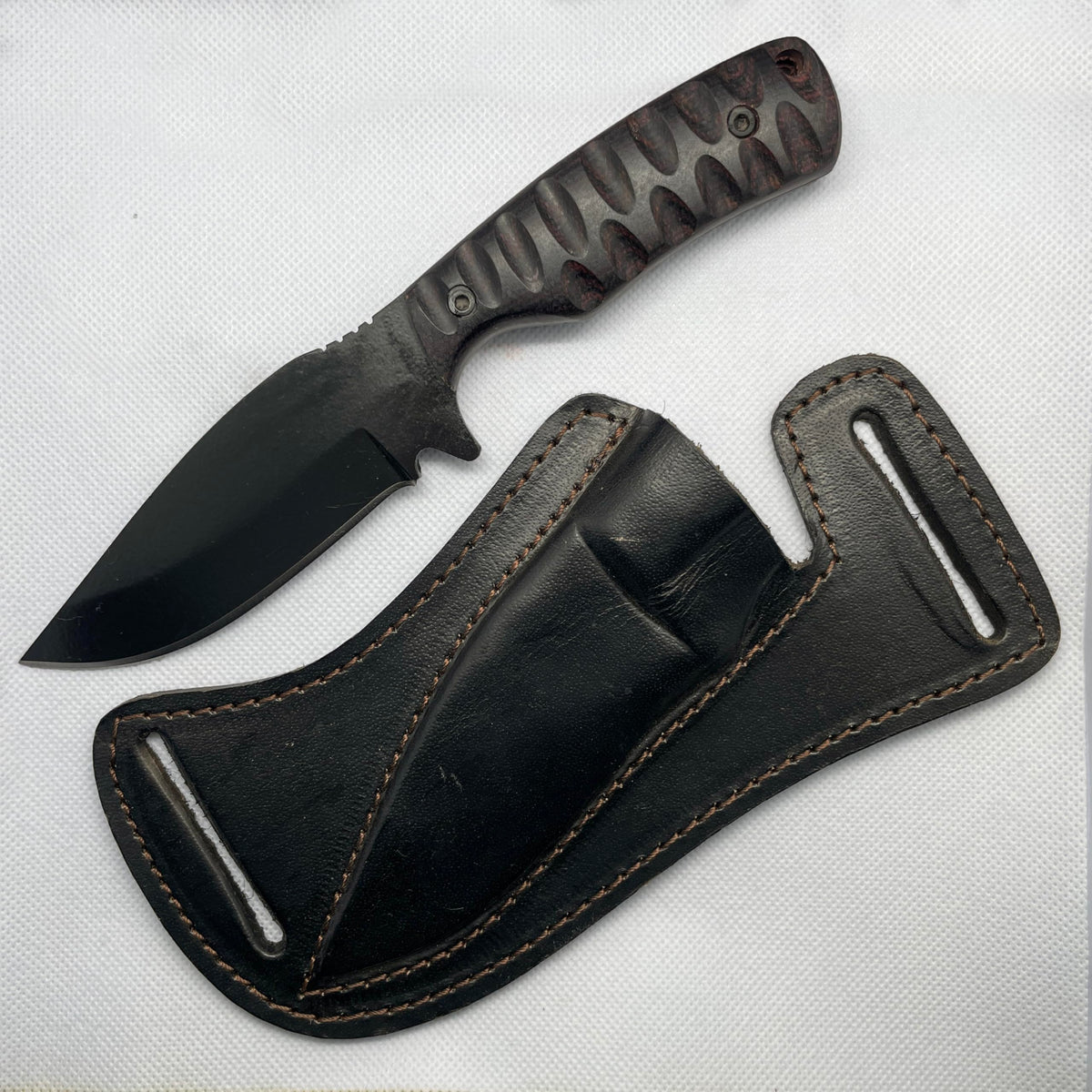 Full Tang Fixed Blade Hunting Knife with Sheath 4 Inch - sami blades Official Imagery - 1