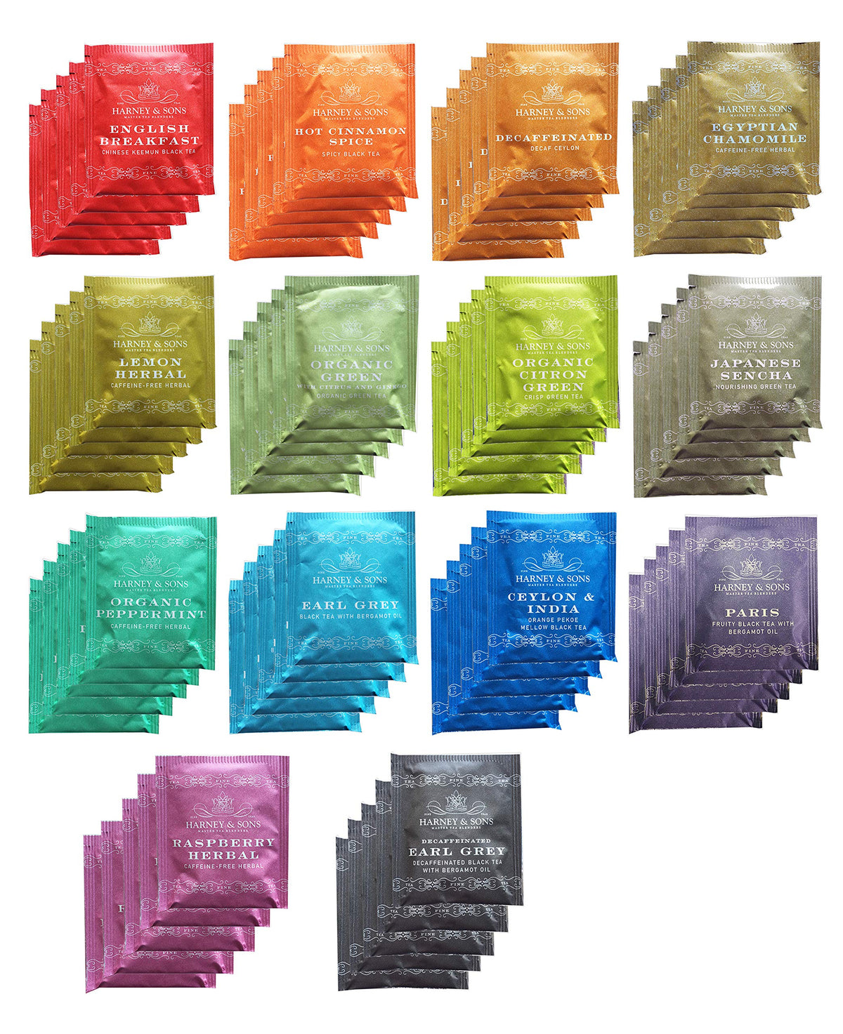 Harney Sons Assorted Tea Bag Sampler 70 Count Bundle Great - Harney & Sons Official Imagery - 2