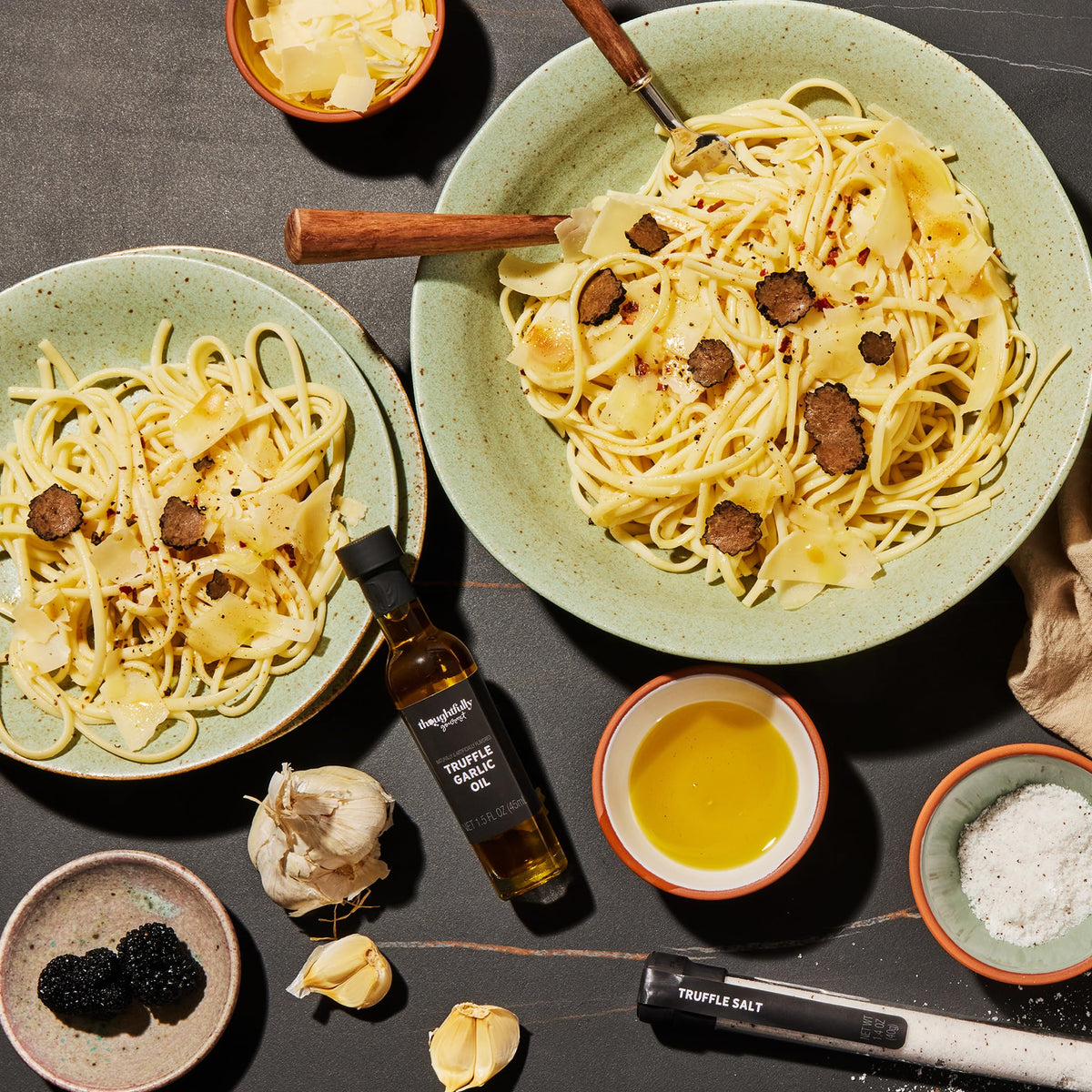 Truffle Salt Olive Oil Gift Set Gourmet Tasting Collection - Thoughtfully Official Imagery - 5