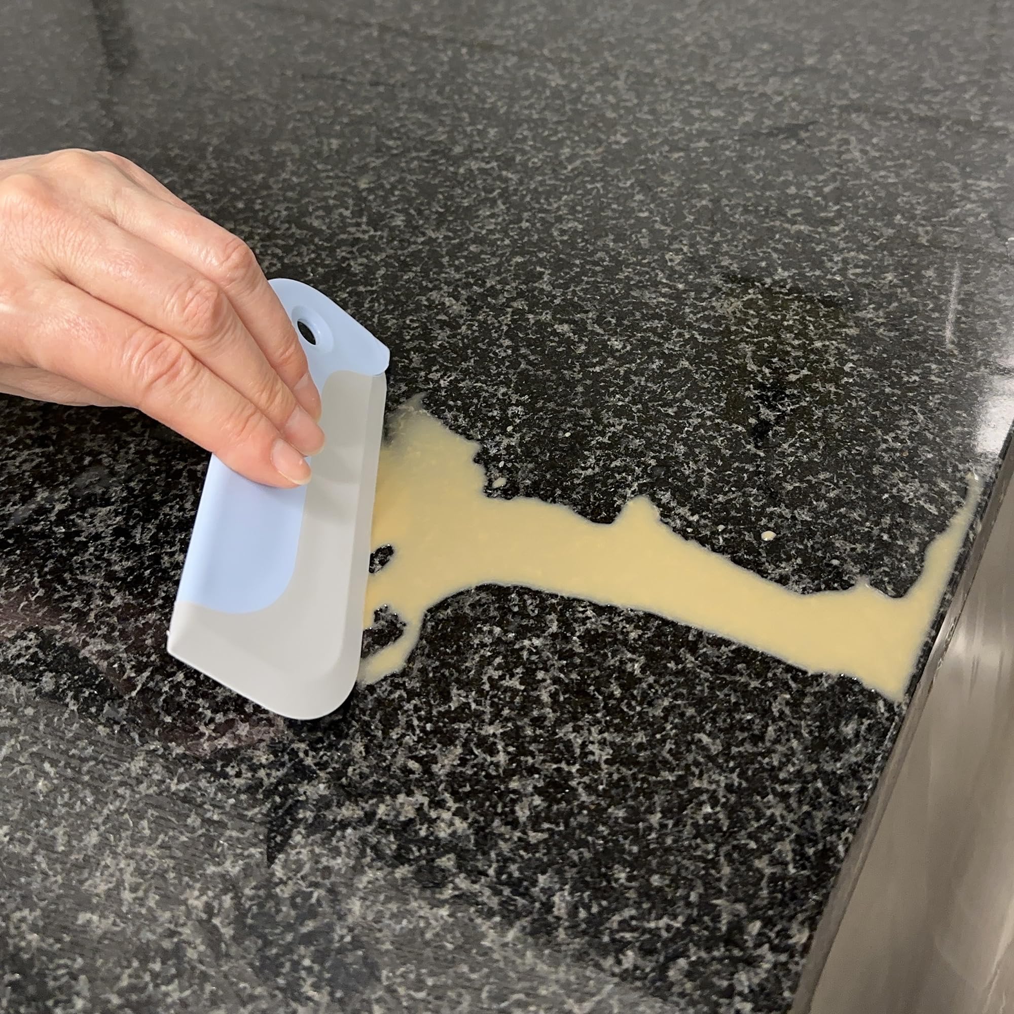 R&M Mini Squeegee Silicone 6.25" Blue/Grey - View 4