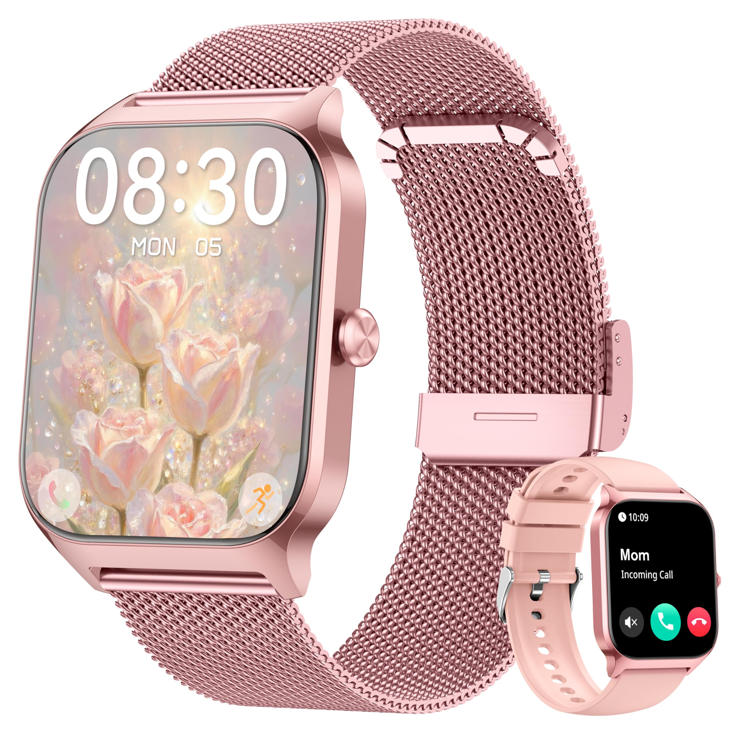 Popglory Smart Watch Women Men, 1.85" Lightweight Fitness Tracker Make - View 1