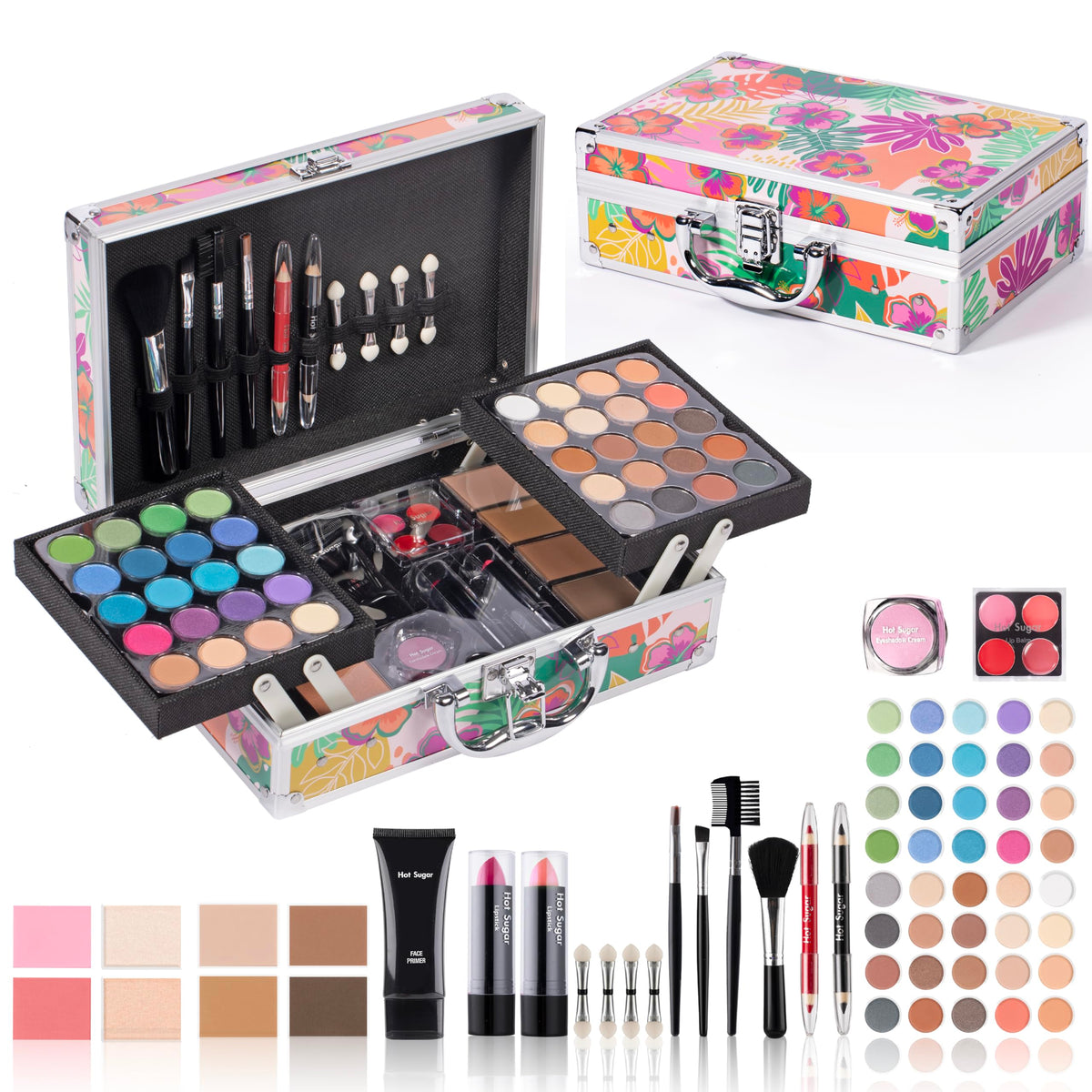 Hot Sugar Makeup Kit with Train Case for Teens and Women - Hot Sugar Official Imagery - 2