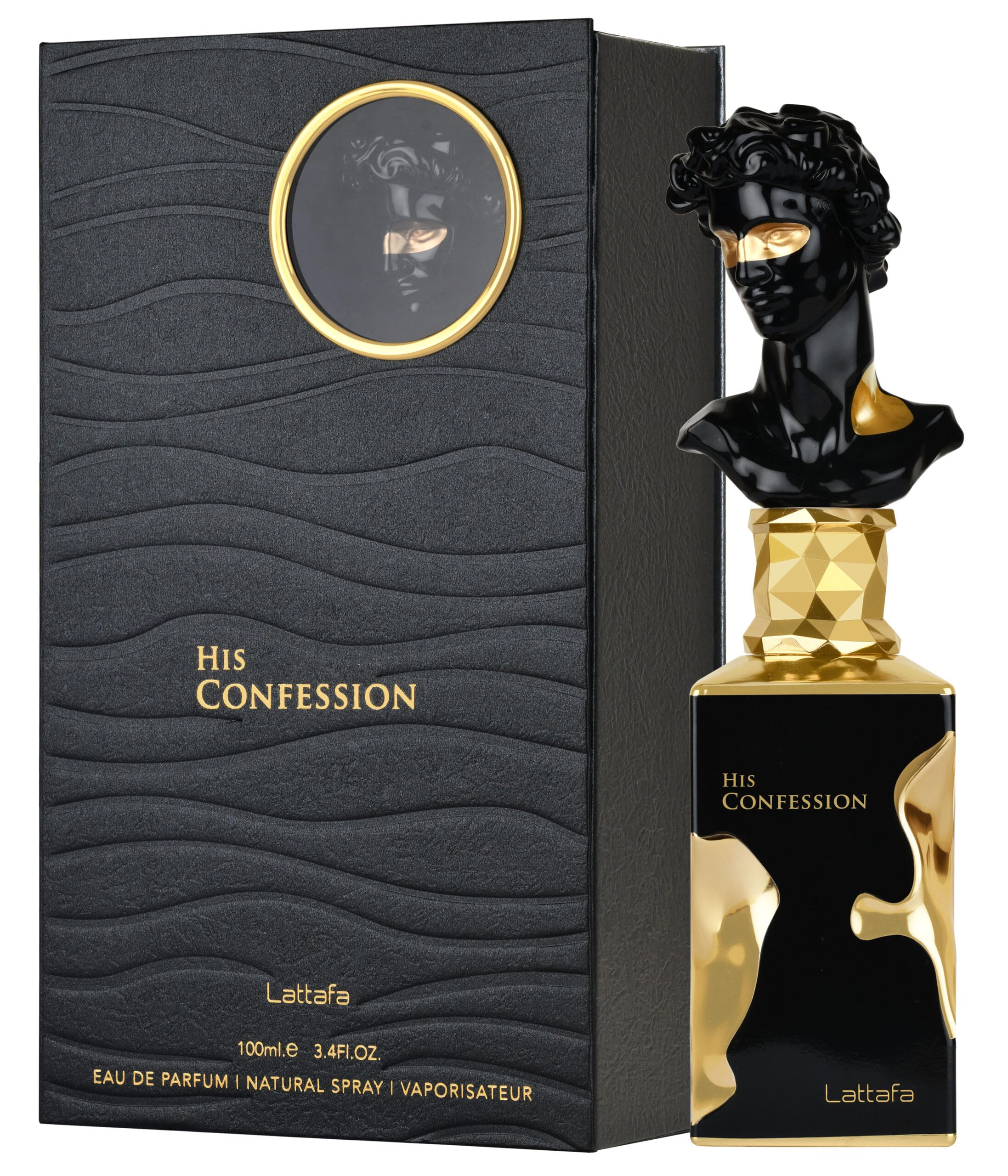Lattafa His Confession for Men Eau de Parfum Spray 3 4 Ounce - Lattafa Official Imagery - 3