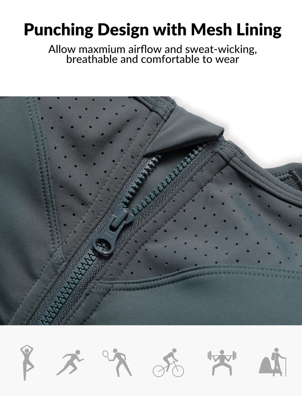 Yvette Adjustable Sports Bras High Impact Zip Front - Yvette Official Imagery - 6