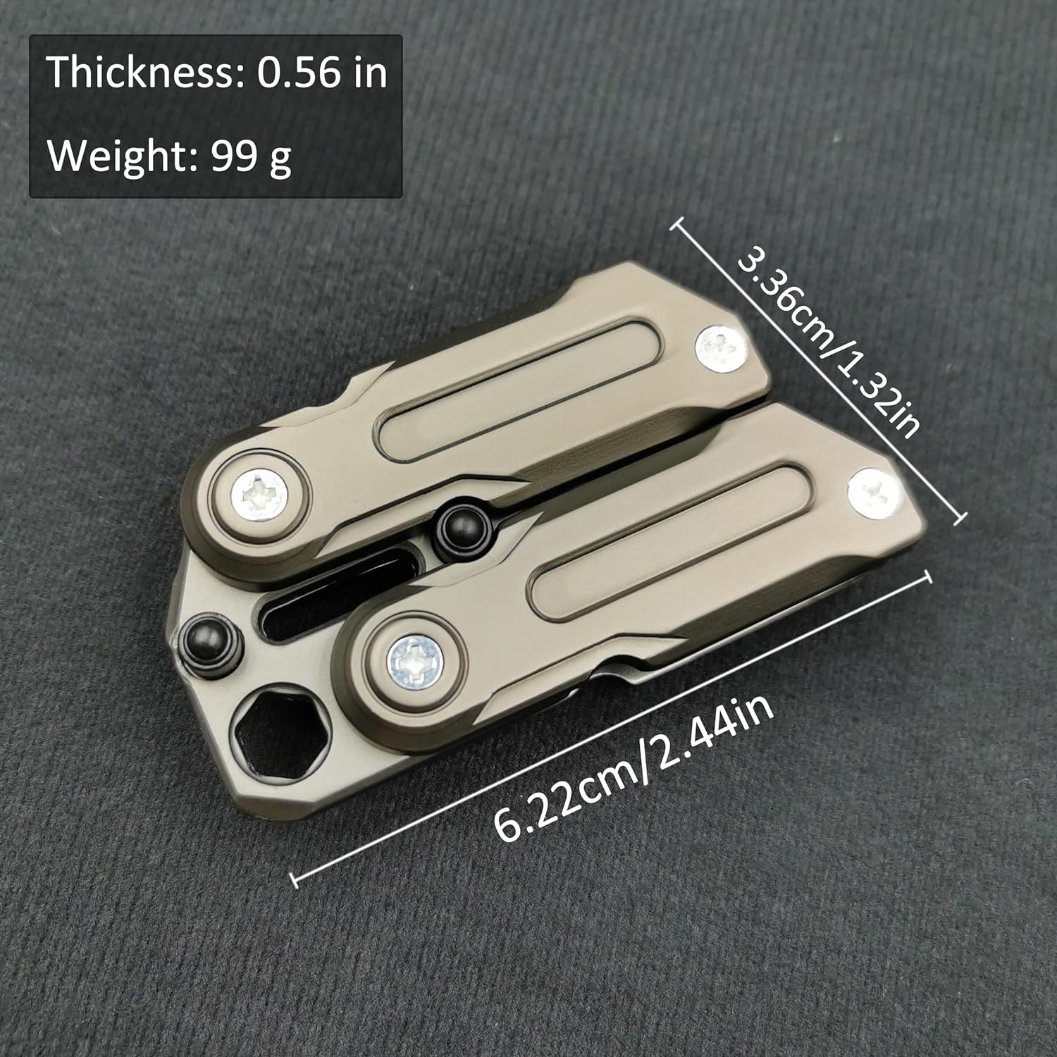 Magnetic metal EDC fidget sliders toy by T-Conceal, designed for stress relief and adult fidgeting with multifunctional features.