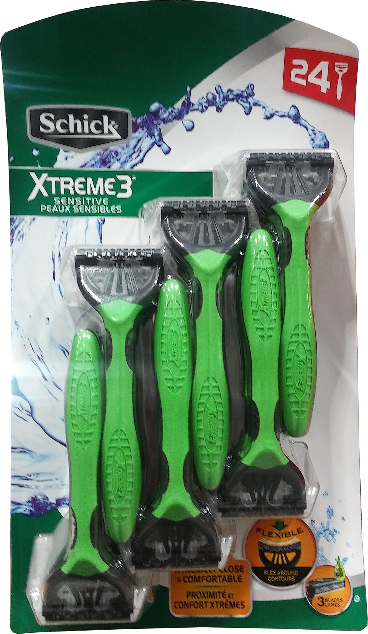 Schick Xtreme 3 Blade Sensitive Razor with Vitamin E Aloe - Schick Official Imagery - 2