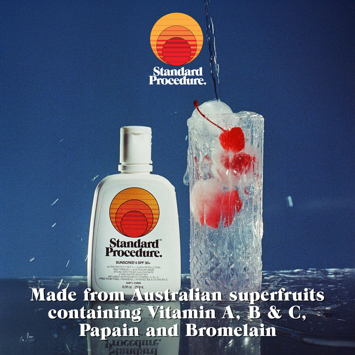 Standard Procedure SPF 50 Sunscreen Aloe Vera Gel 4HR Water - Standard Procedure. Official Imagery - 5