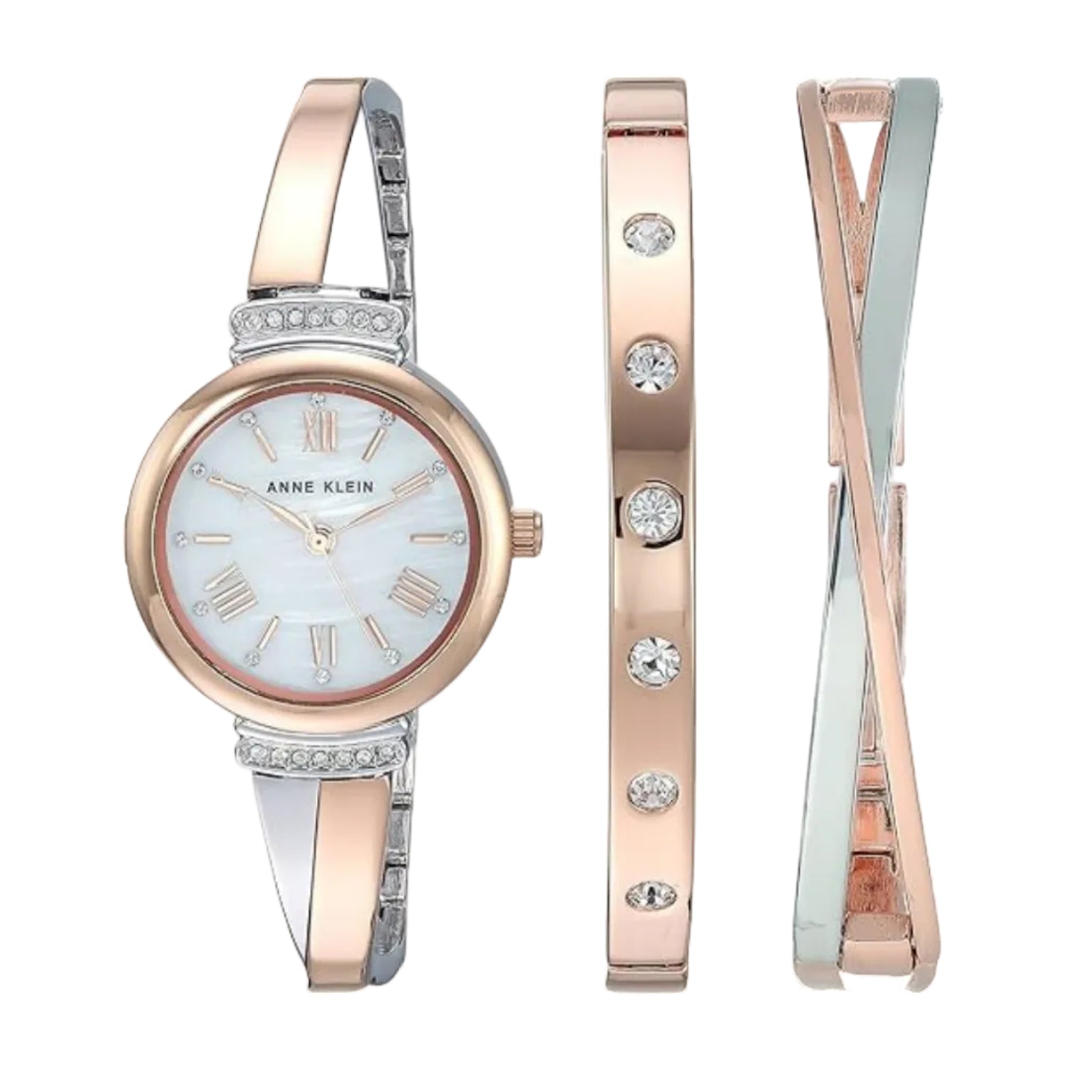 Anne Klein Women's Premium Crystal Accented Bangle