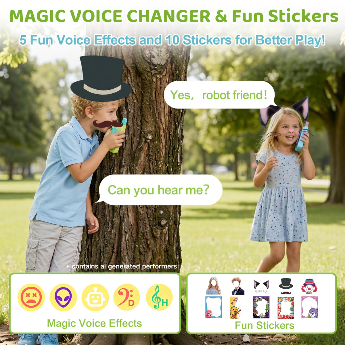 Video Walkie Talkies for Kids Ages 3 12 Camping Outdoor Toys - AISPARKY Official Imagery - 5